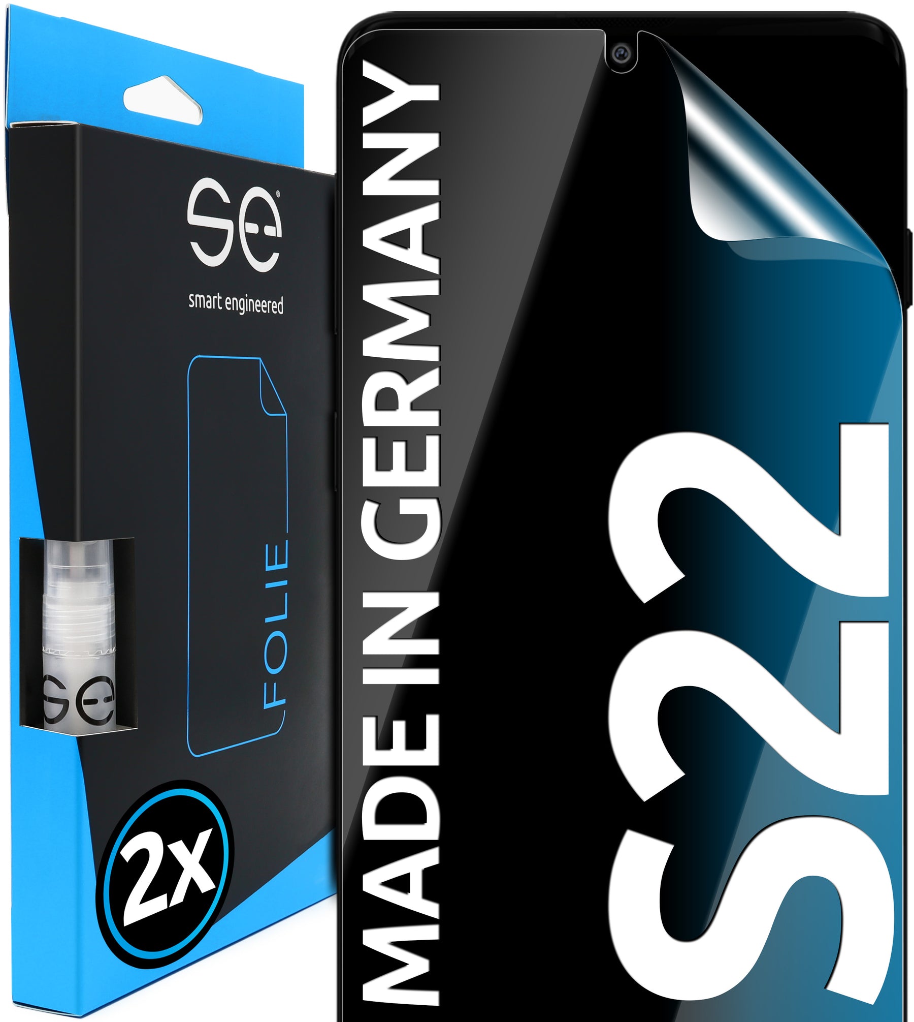 2x 3D Screen Protector for the Samsung Galaxy S22 series (Transparent, Matte or Privacy)
