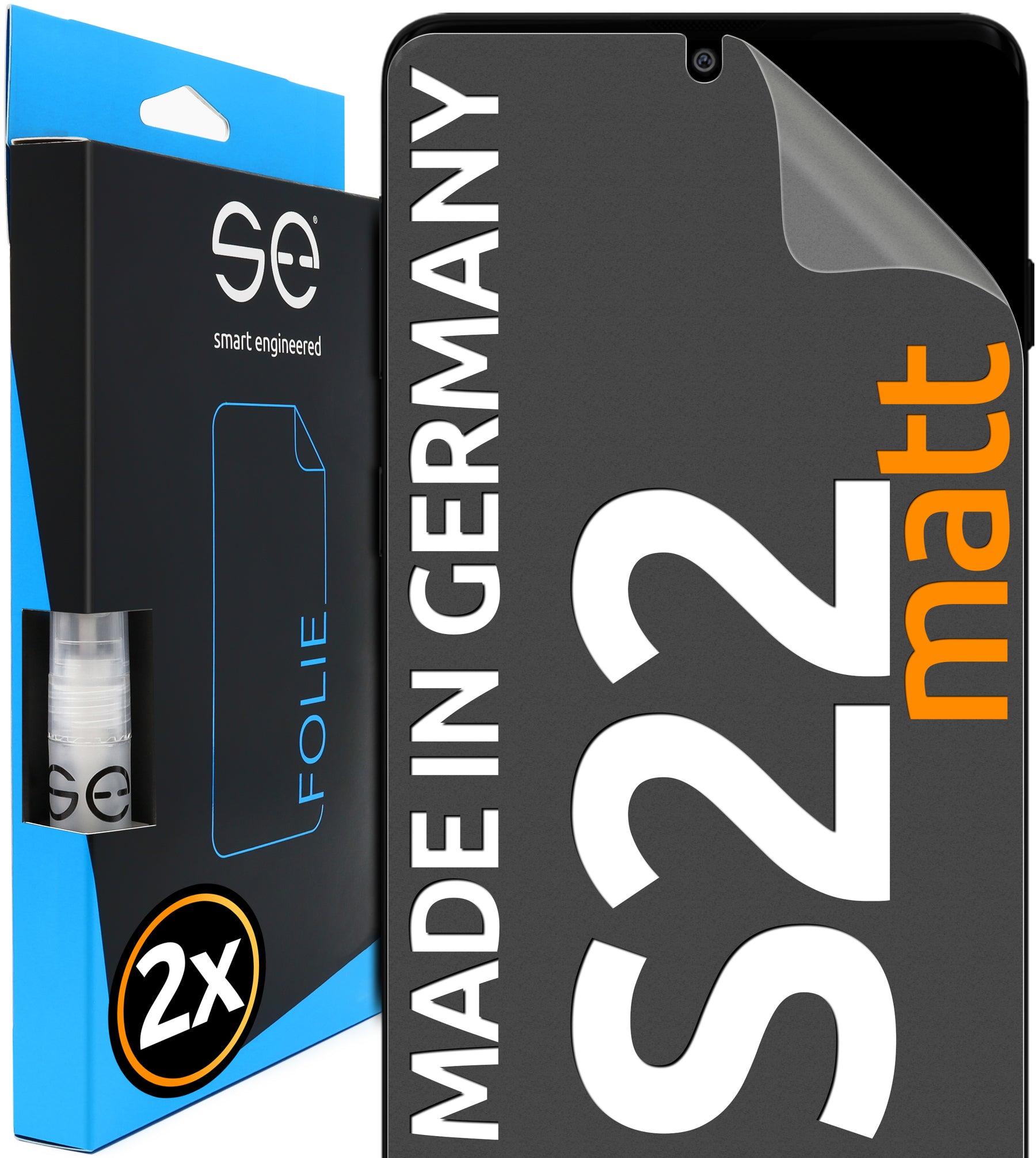 2x 3D Screen Protector for the Samsung Galaxy S22 series (Transparent, Matte or Privacy)