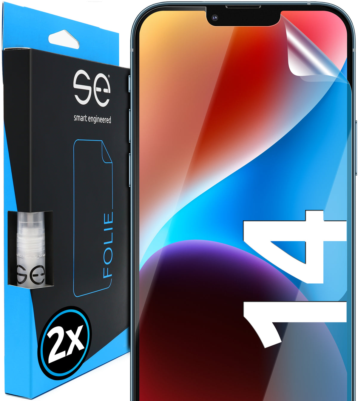 2x 3D Screen Protector for the Apple iPhone 14 Series (Transparent, Matte or Privacy)