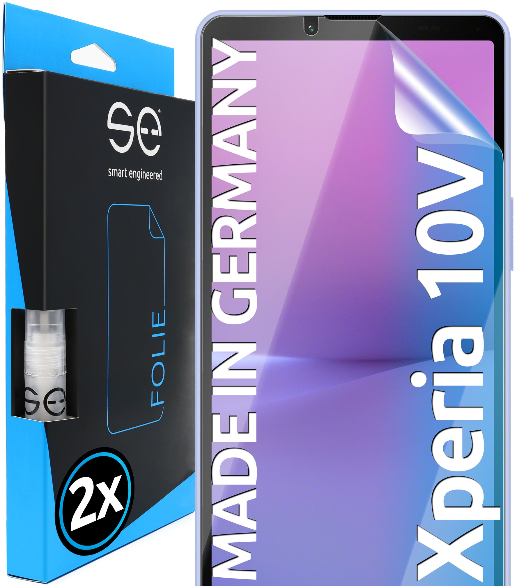 2x se® 3D Screen Protector for the Sony Xperia 10V (Transparent, Matte or Privacy)