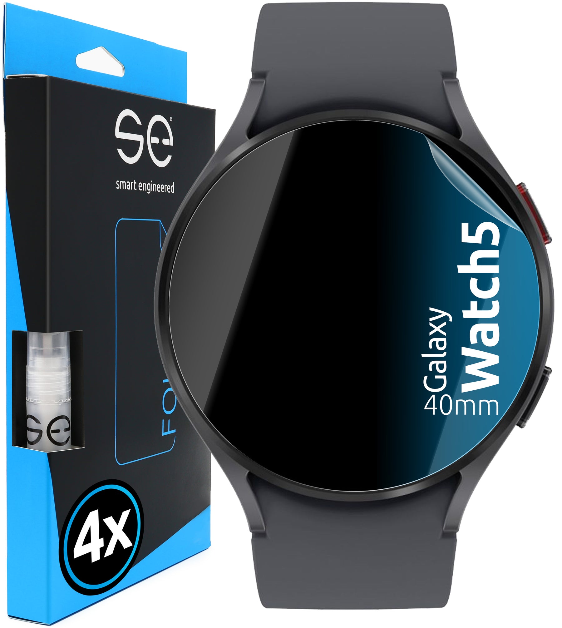 4x se® 3D Screen Protector for Samsung Galaxy Watch 5 Series (Transparent or Matte)