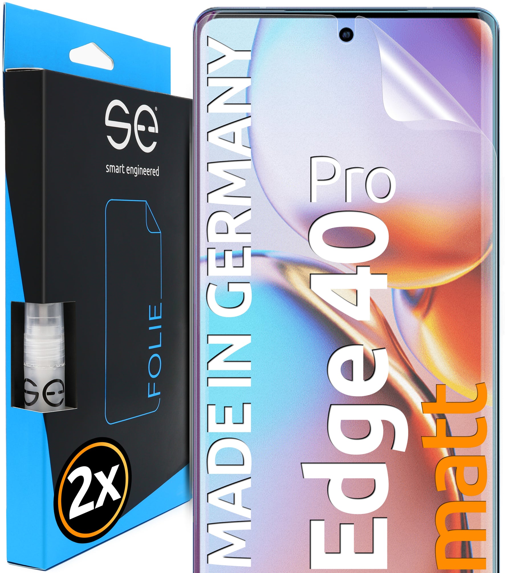 2x se® 3D Screen Protector for Motorola Edge 40 Series (Transparent or Matte)