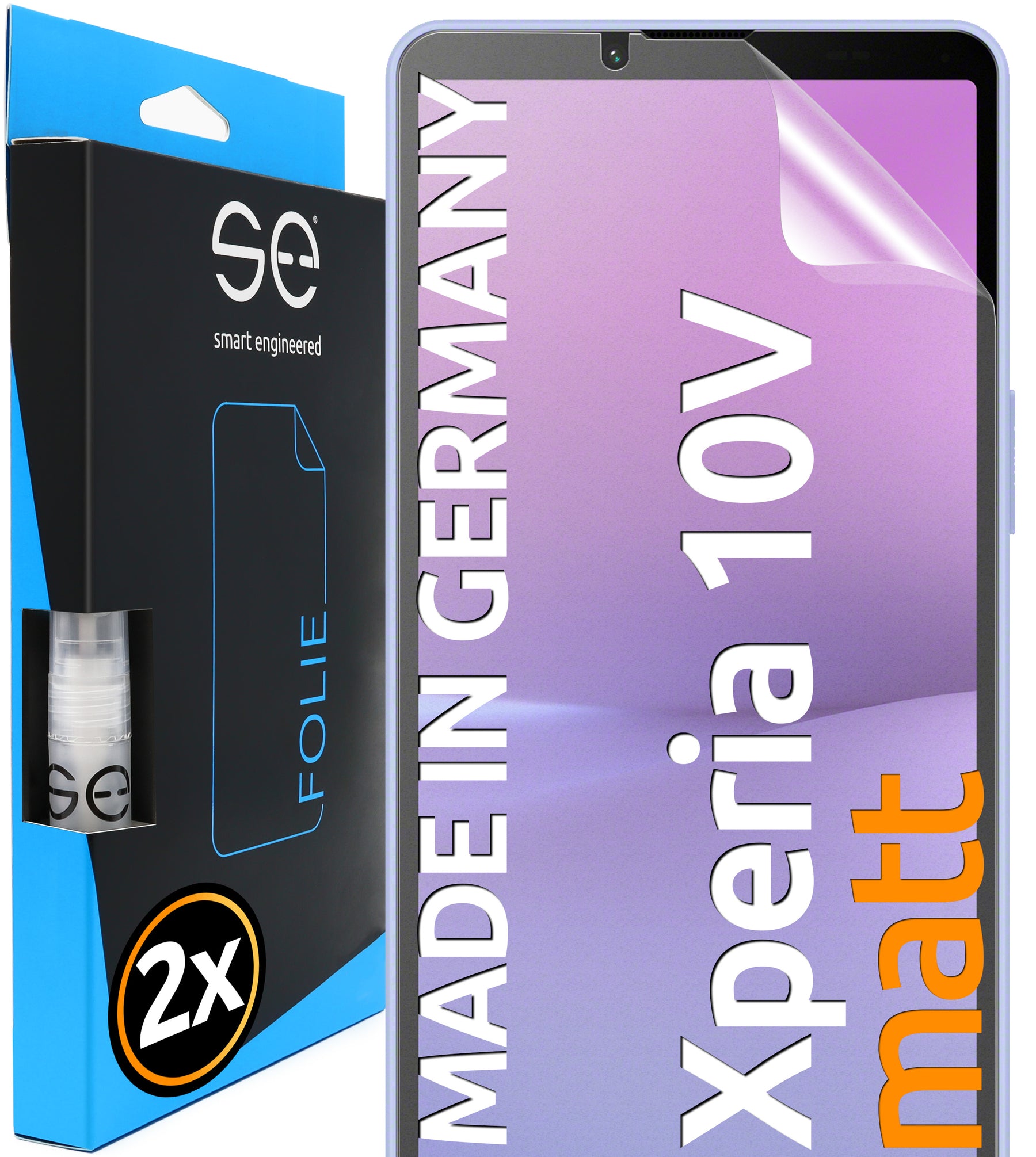 2x se® 3D Screen Protector for the Sony Xperia 10V (Transparent, Matte or Privacy)