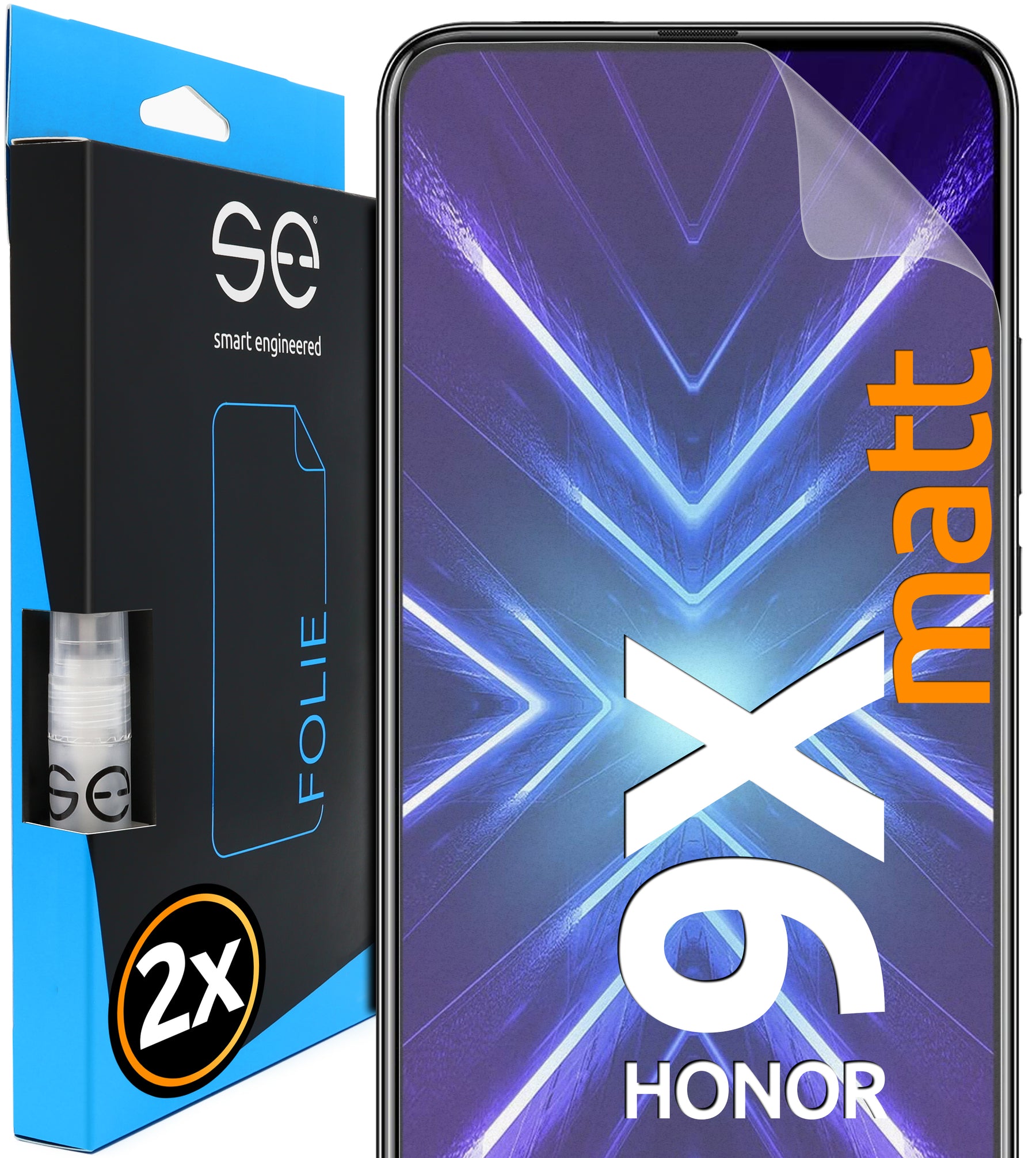 2x se® 3D Screen Protector for the Honor 9X (Transparent, Matte or Privacy)