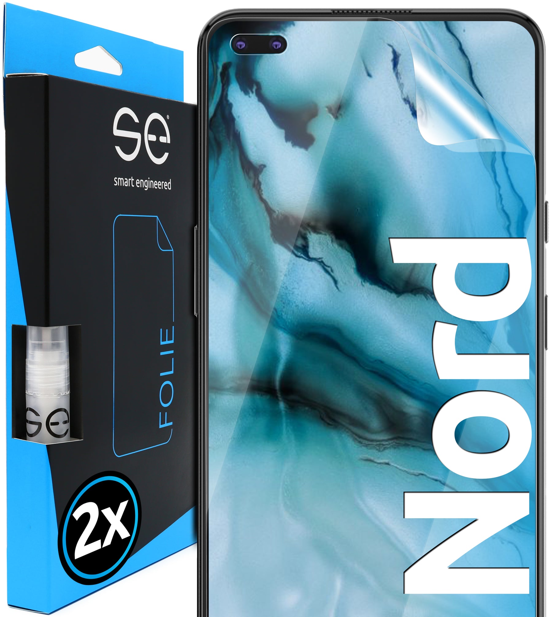2x se® 3D Screen Protector for the OnePlus Nord (Transparent, Matte or Privacy)