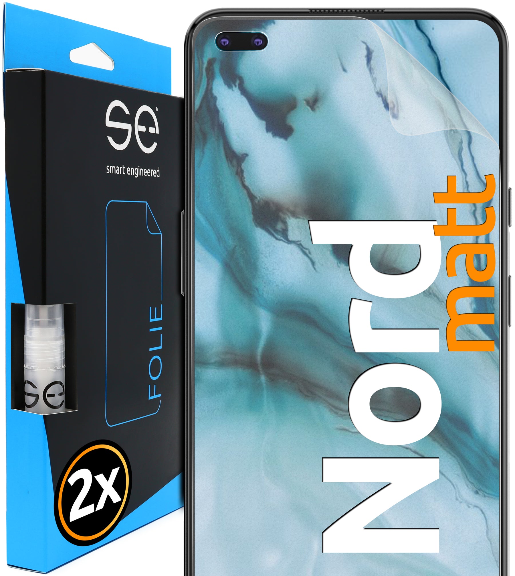 2x se® 3D Screen Protector for the OnePlus Nord (Transparent, Matte or Privacy)