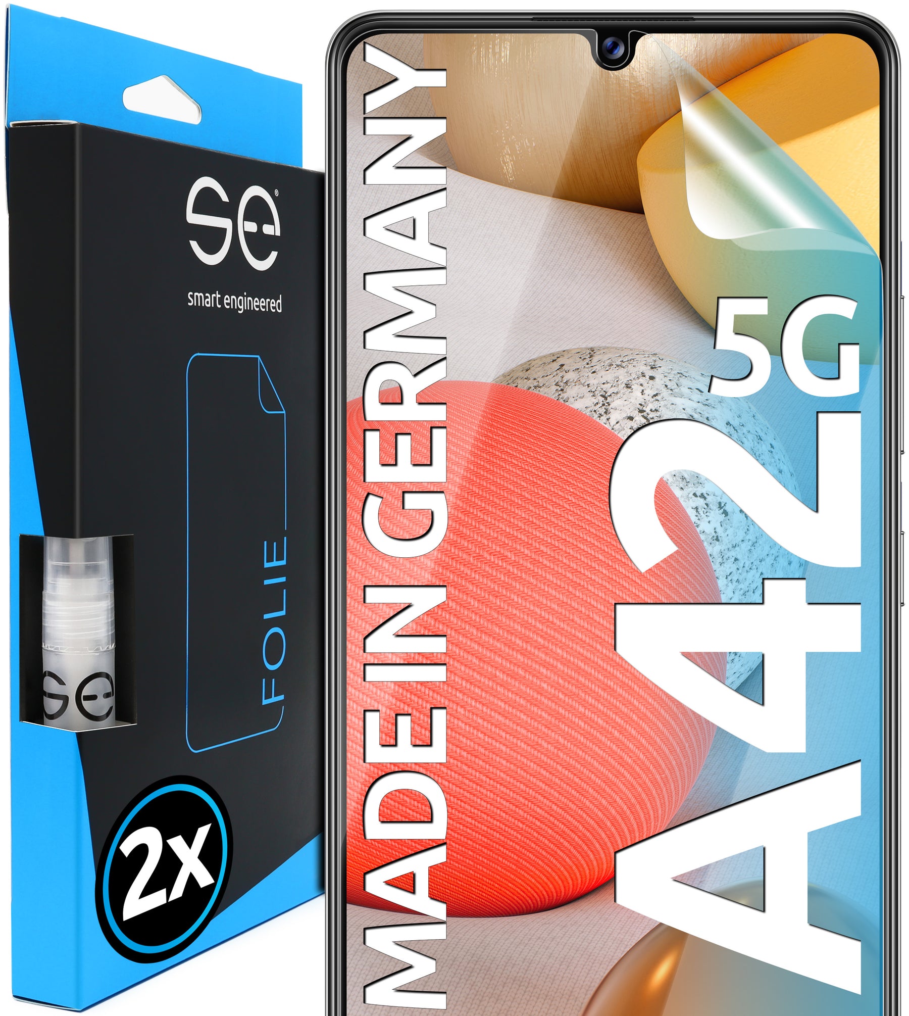 2x se® 3D Screen Protector for the Samsung Galaxy A42 5G (Transparent or Matte)