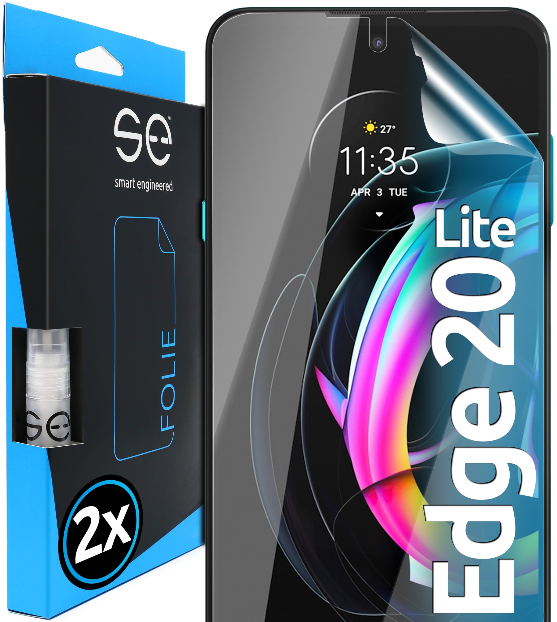 2x se® 3D Screen Protector for the Motorola Edge 20 Series (Transparent, Matte or Privacy)
