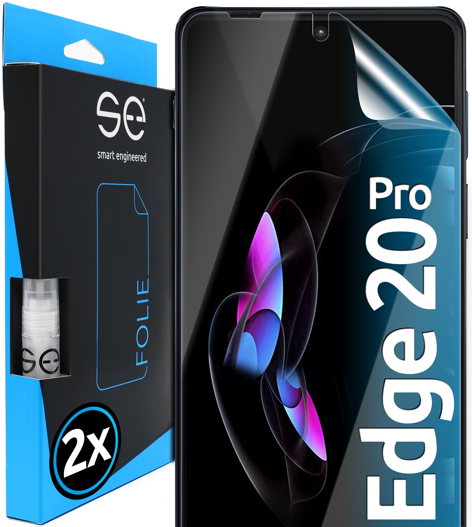 2x se® 3D Screen Protector for the Motorola Edge 20 Series (Transparent, Matte or Privacy)