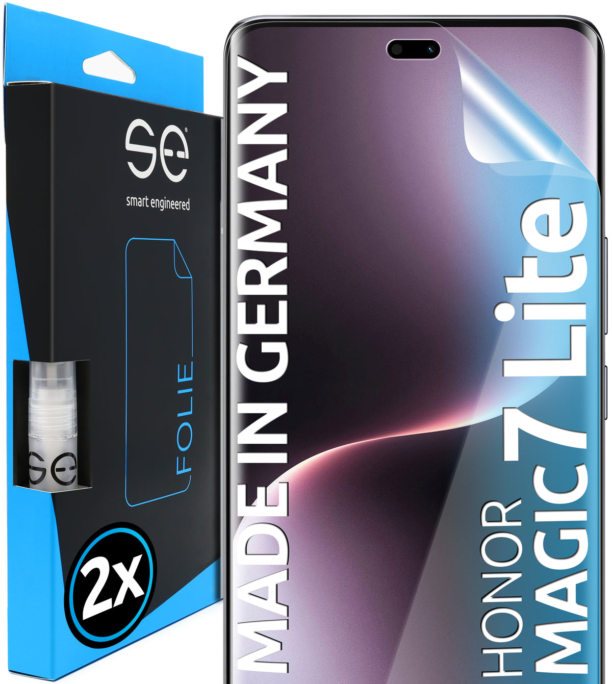 2x 3D protective film for the Honor Magic 7 Lite (transparent or matte)