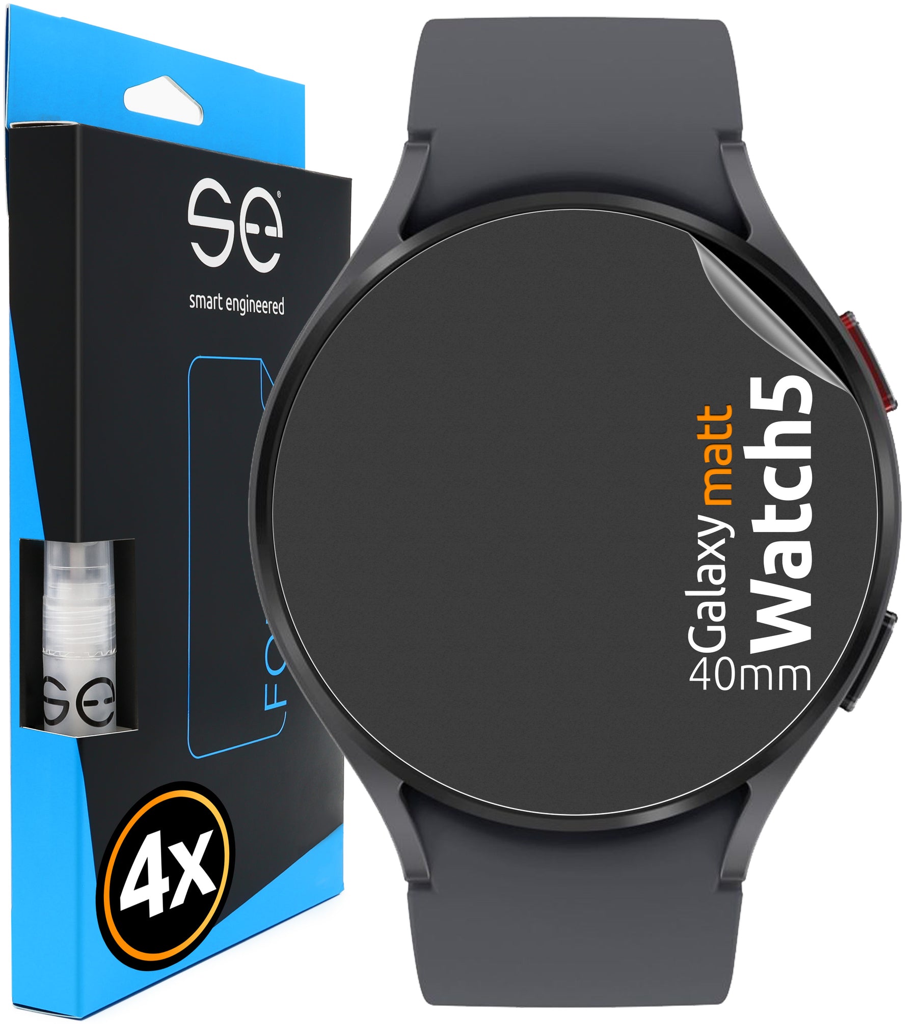 4x se® 3D Screen Protector for Samsung Galaxy Watch 5 Series (Transparent or Matte)