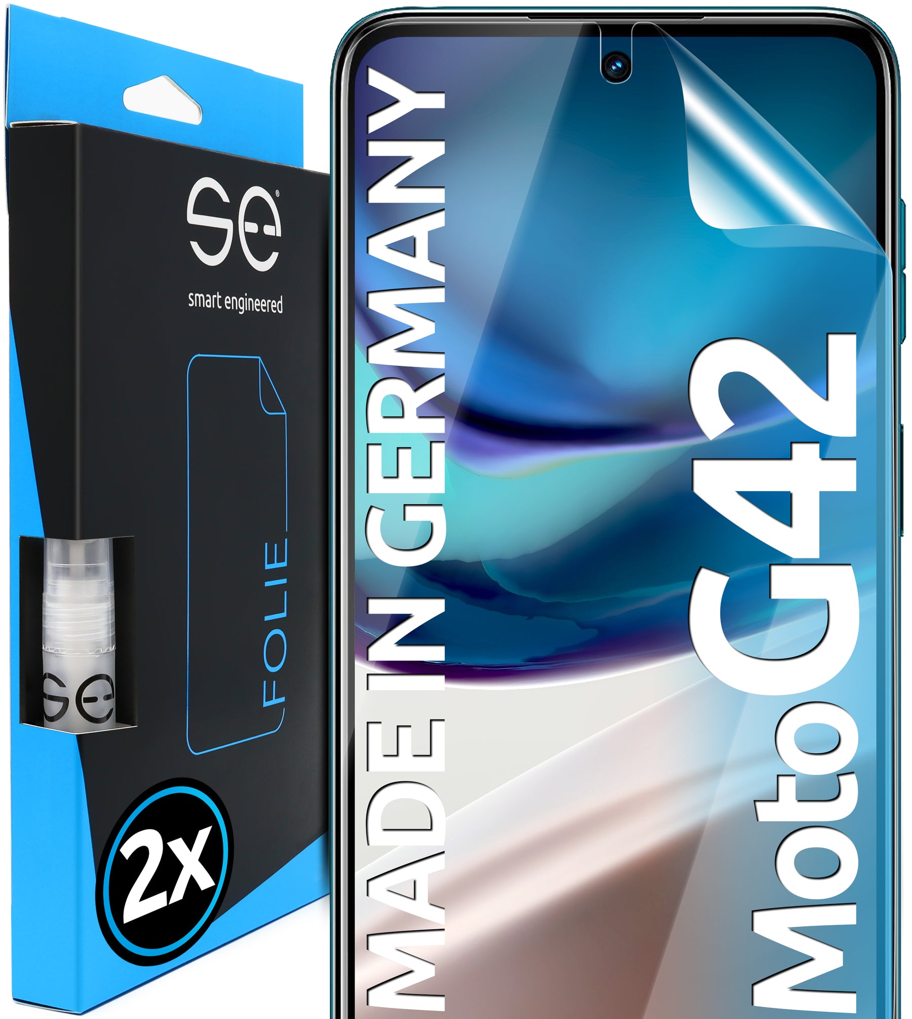 2x se® Screen Protector for your Motorola G42 (Transparent, Matte or Privacy)