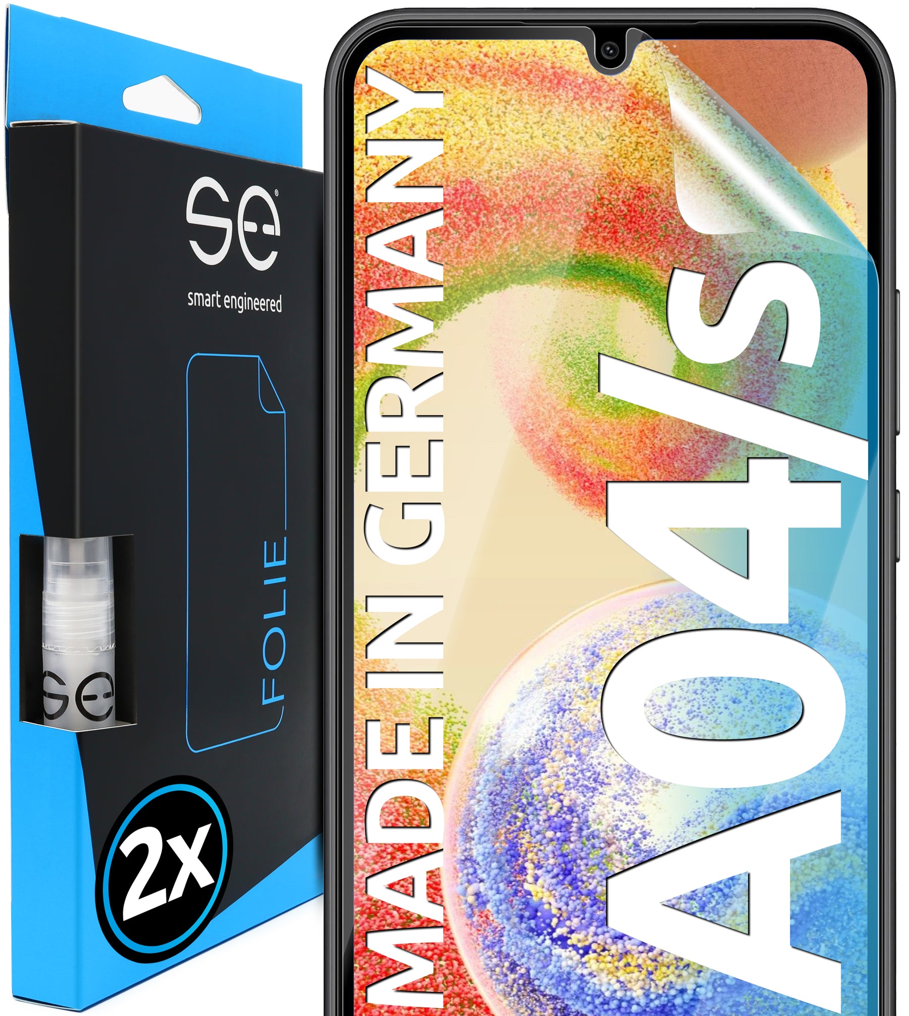 2x se® 3D Screen Protector for the Samsung Galaxy A04 / A04s (Transparent or Matte)