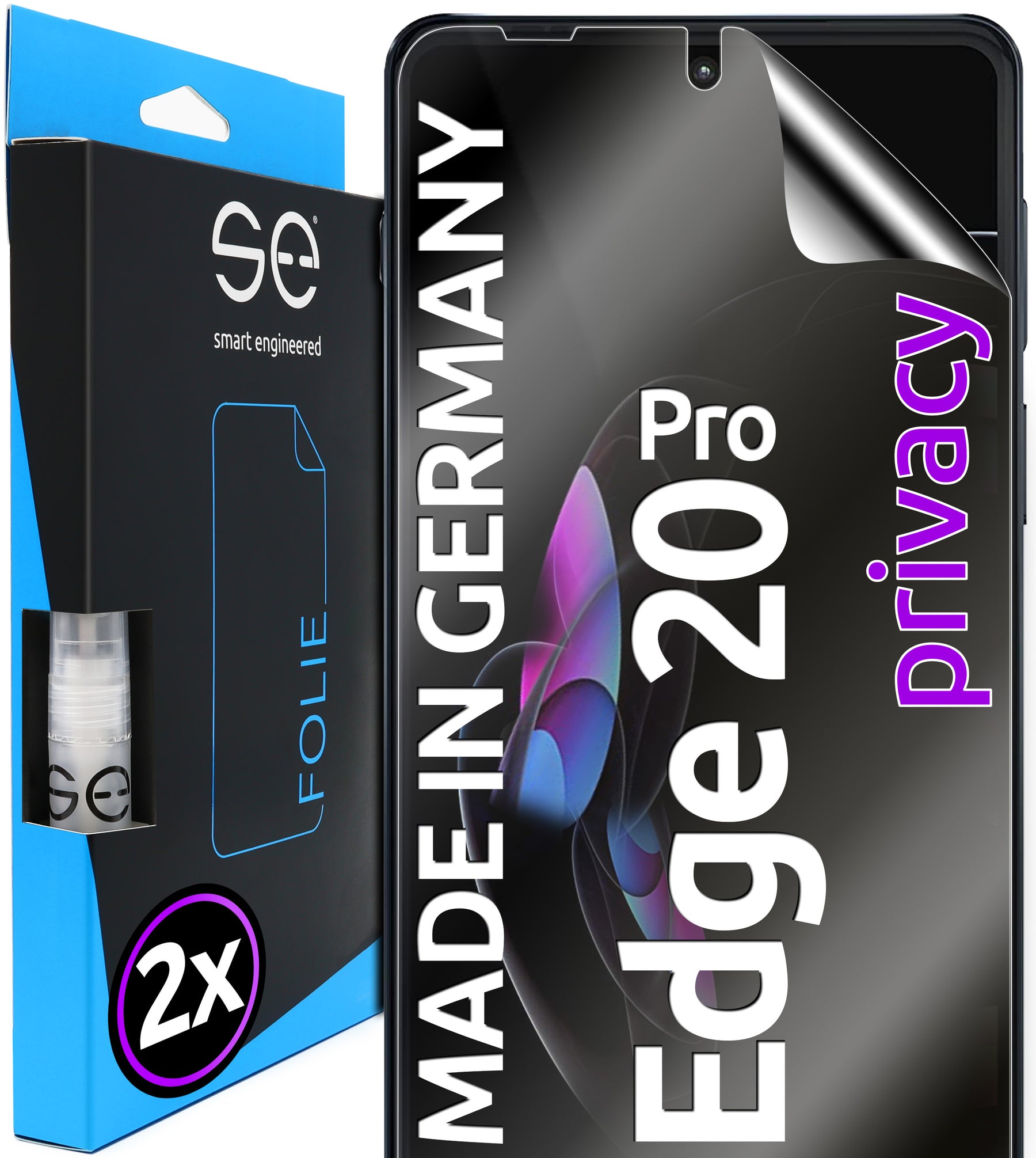 2x se® 3D Screen Protector for the Motorola Edge 20 Series (Transparent, Matte or Privacy)