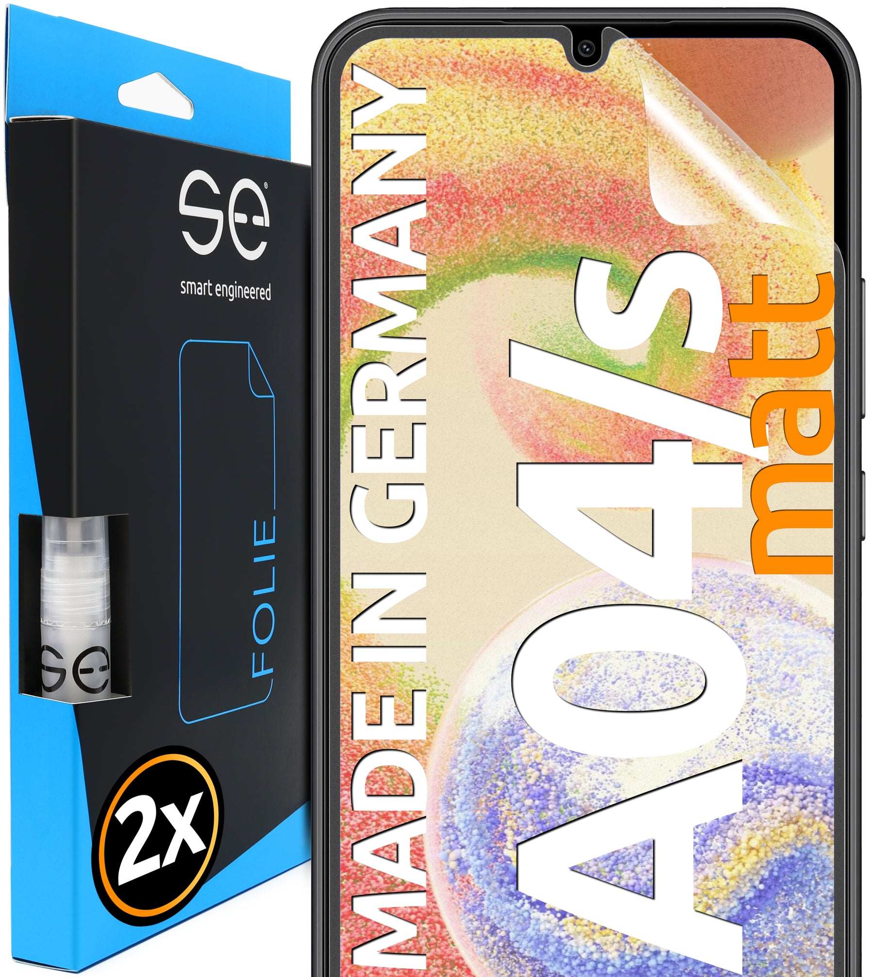 2x se® 3D Screen Protector for the Samsung Galaxy A04 / A04s (Transparent or Matte)