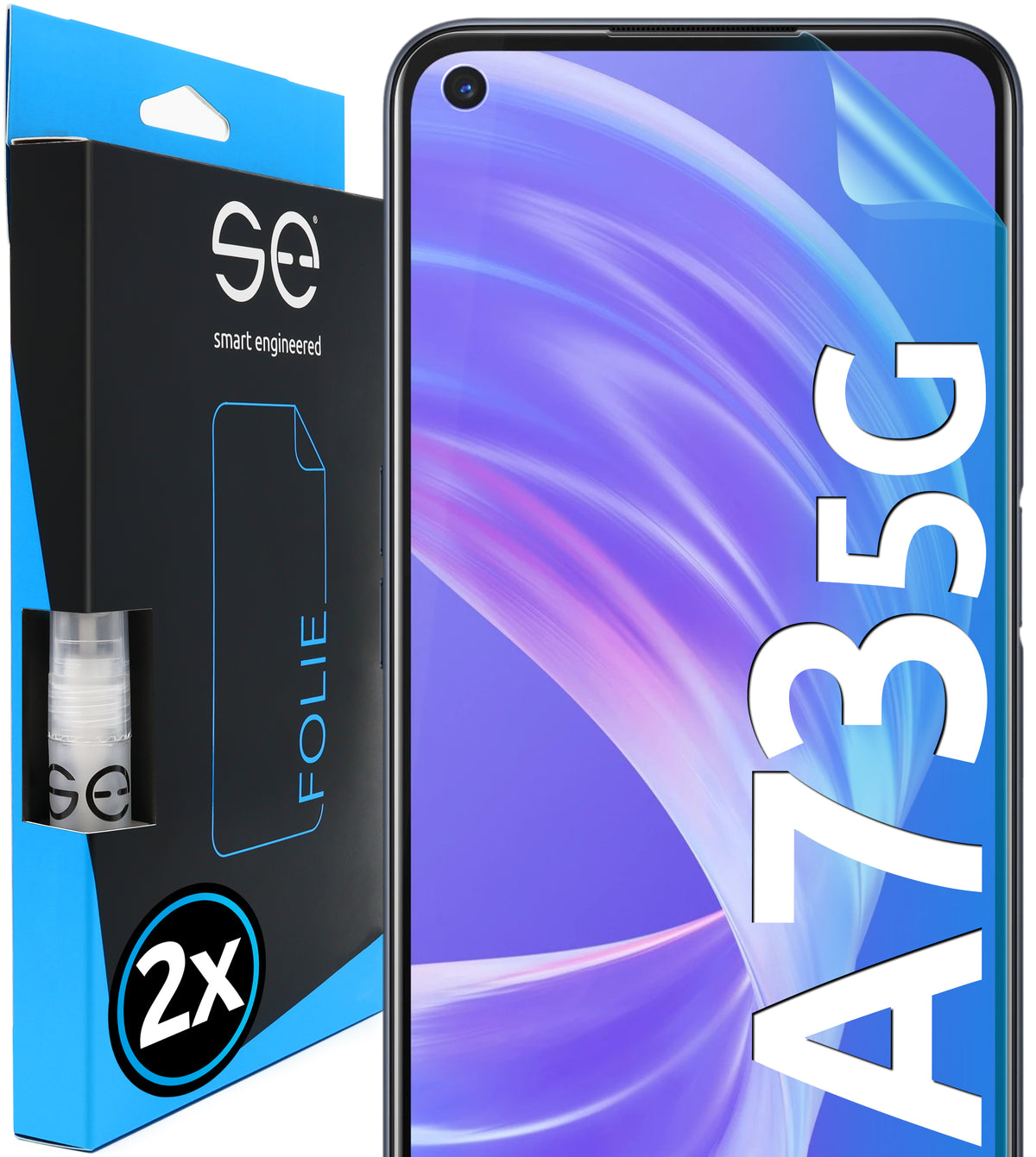 2x se® 3D Screen Protector for the OPPO A73 5G (Transparent or Matte)