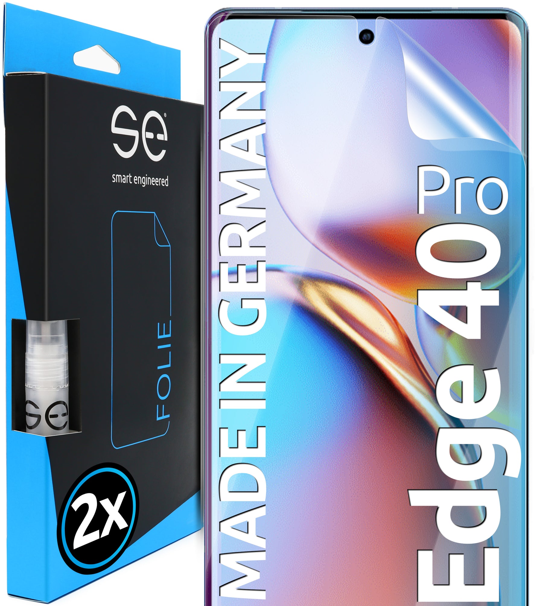 2x se® 3D Screen Protector for Motorola Edge 40 Series (Transparent or Matte)