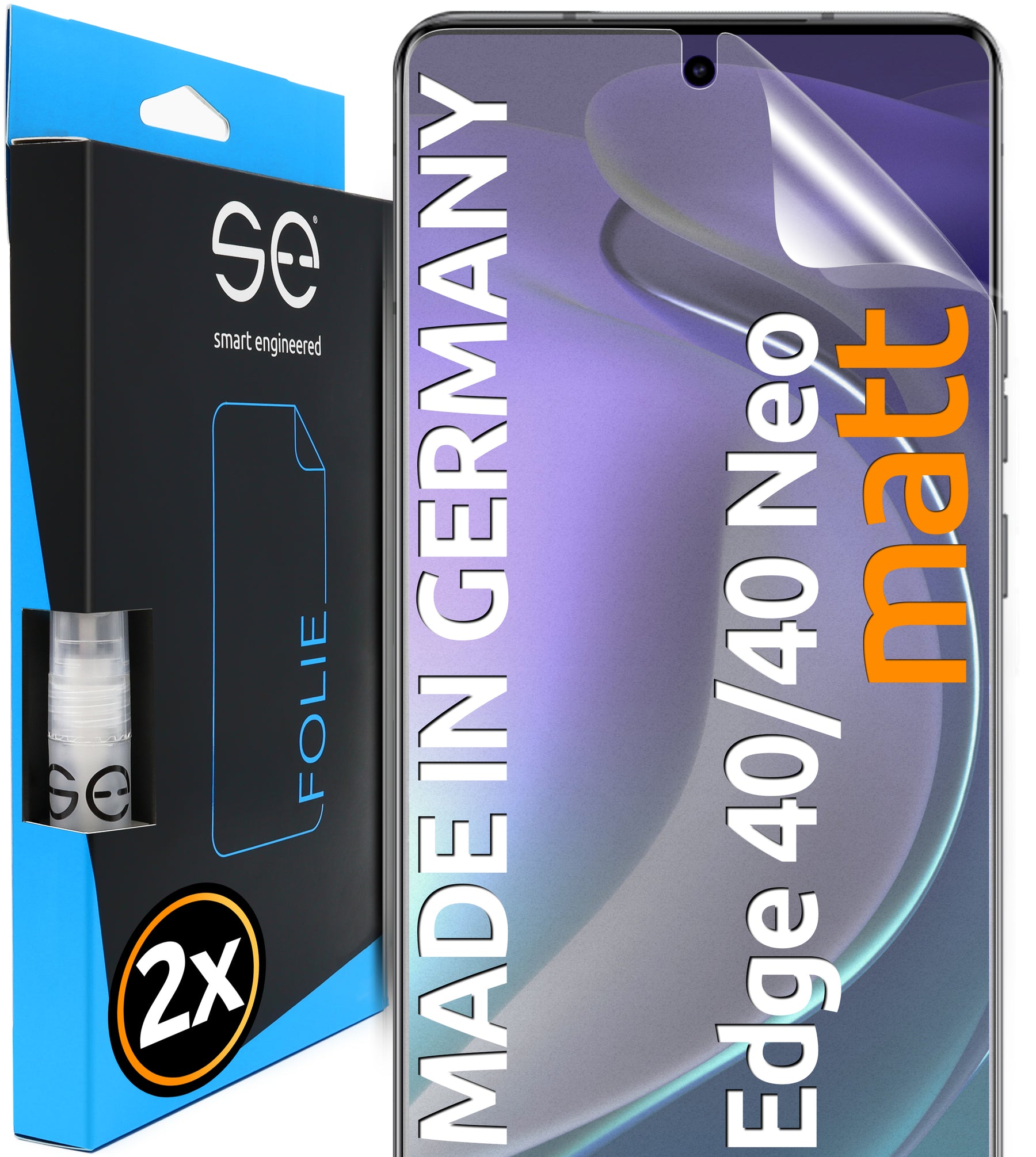 2x se® 3D Screen Protector for Motorola Edge 40 Series (Transparent or Matte)