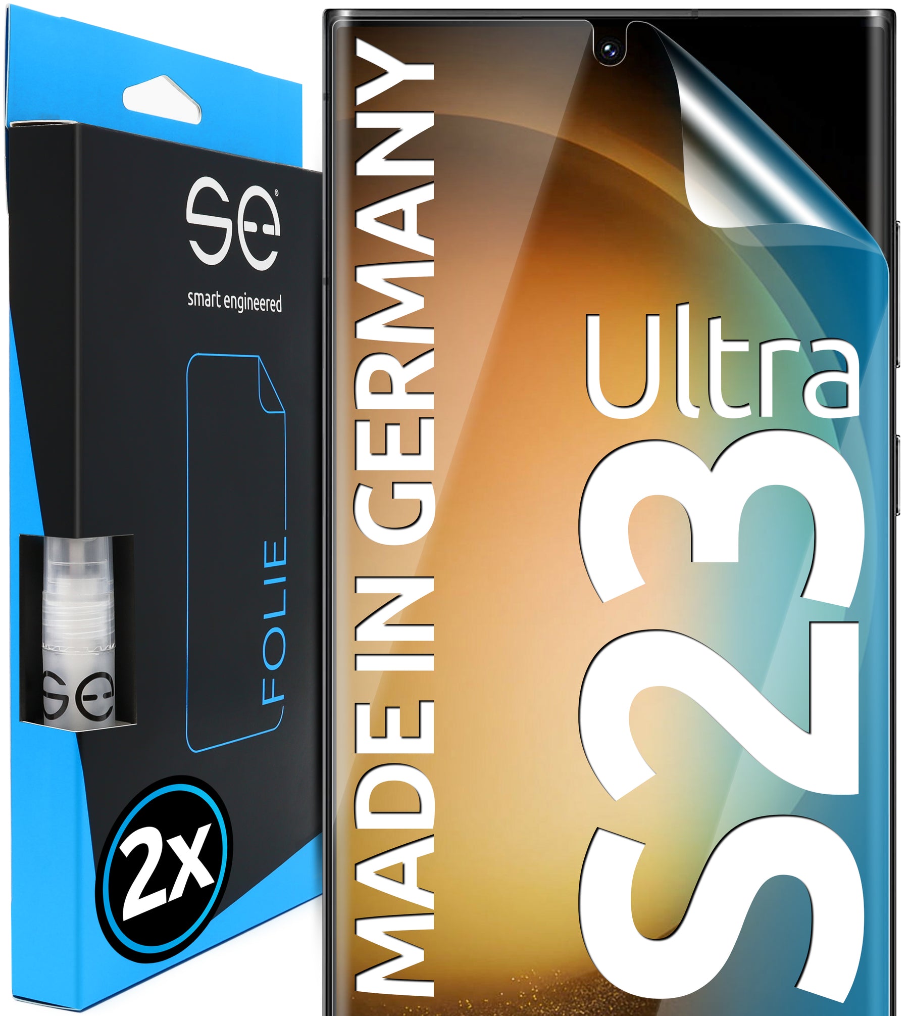 2x 3D protective film for the Samsung Galaxy S23 series (transparent, matte or privacy)