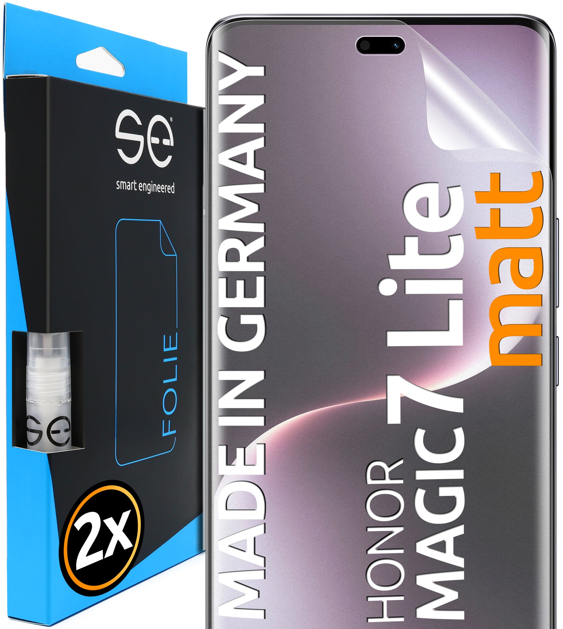 2x 3D Schutzfolie für das Honor Magic 7 Lite (Transparent oder Matt)