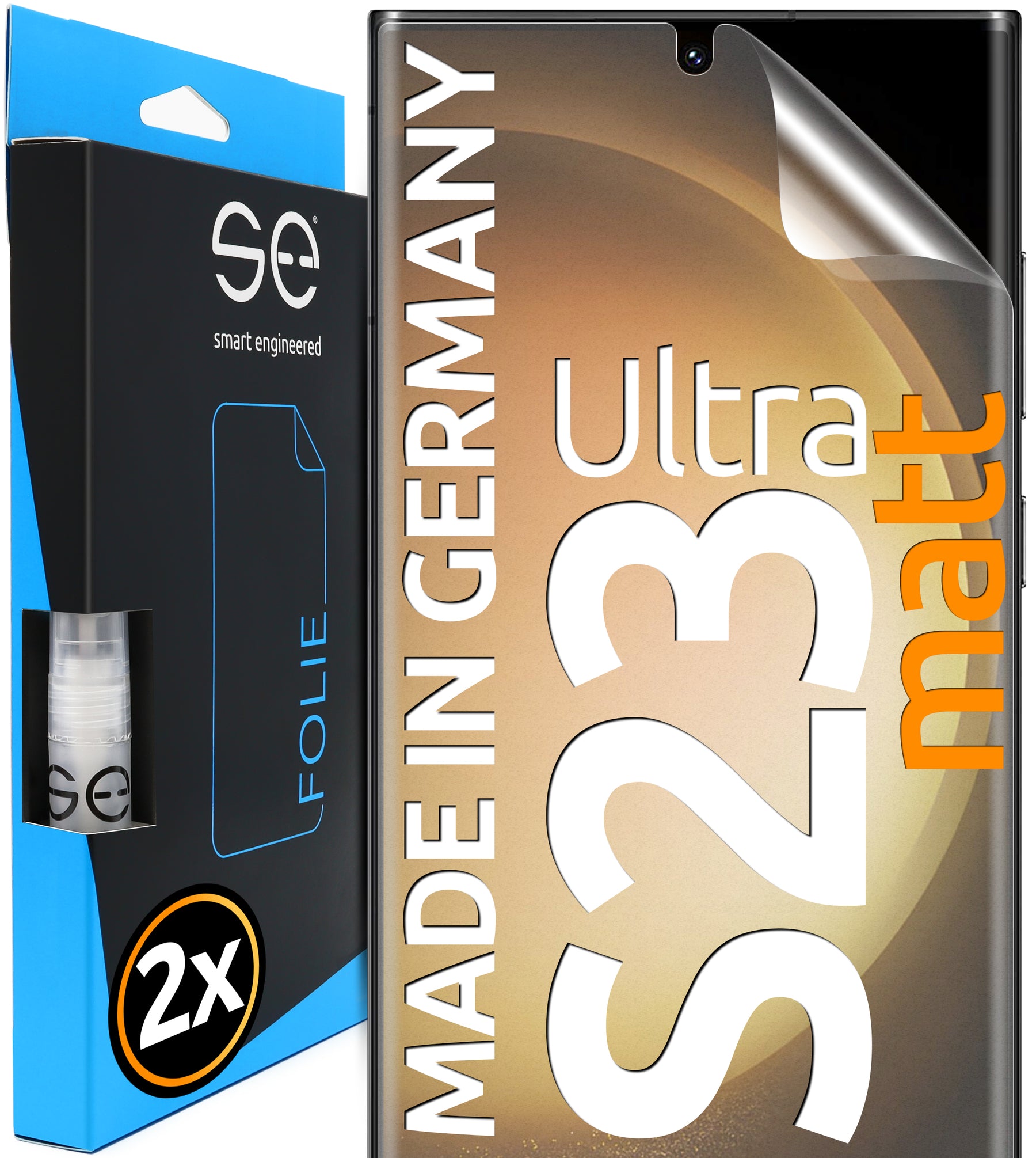 2x 3D protective film for the Samsung Galaxy S23 series (transparent, matte or privacy)