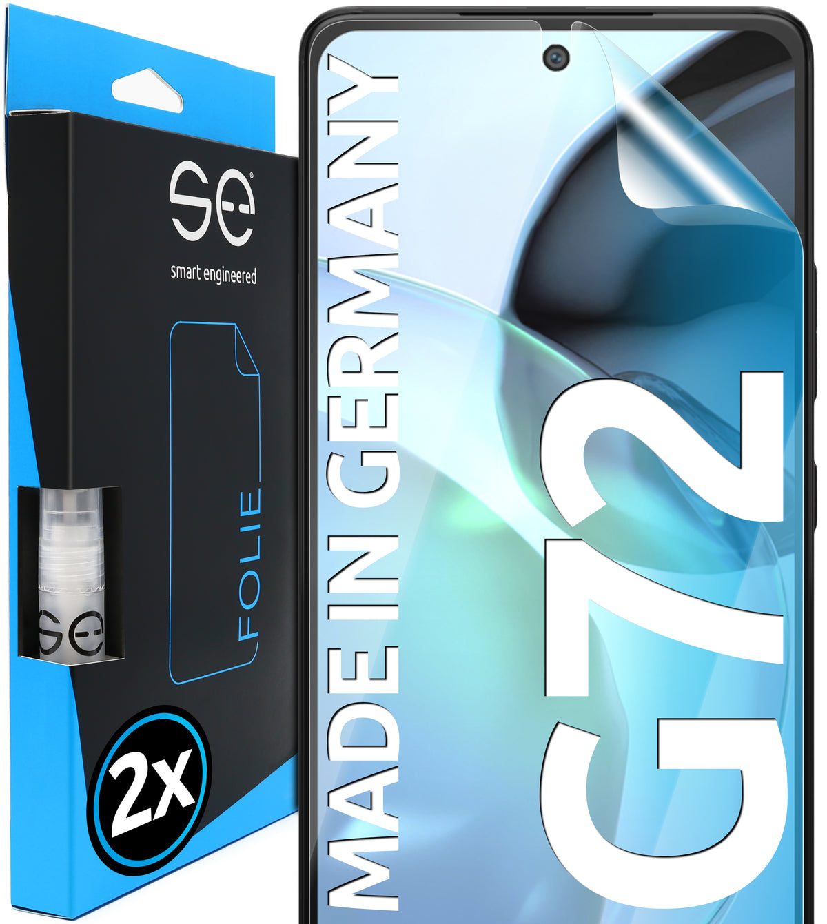2x 3D Screen Protector for the Motorola G72 (Transparent, Matte or Privacy)
