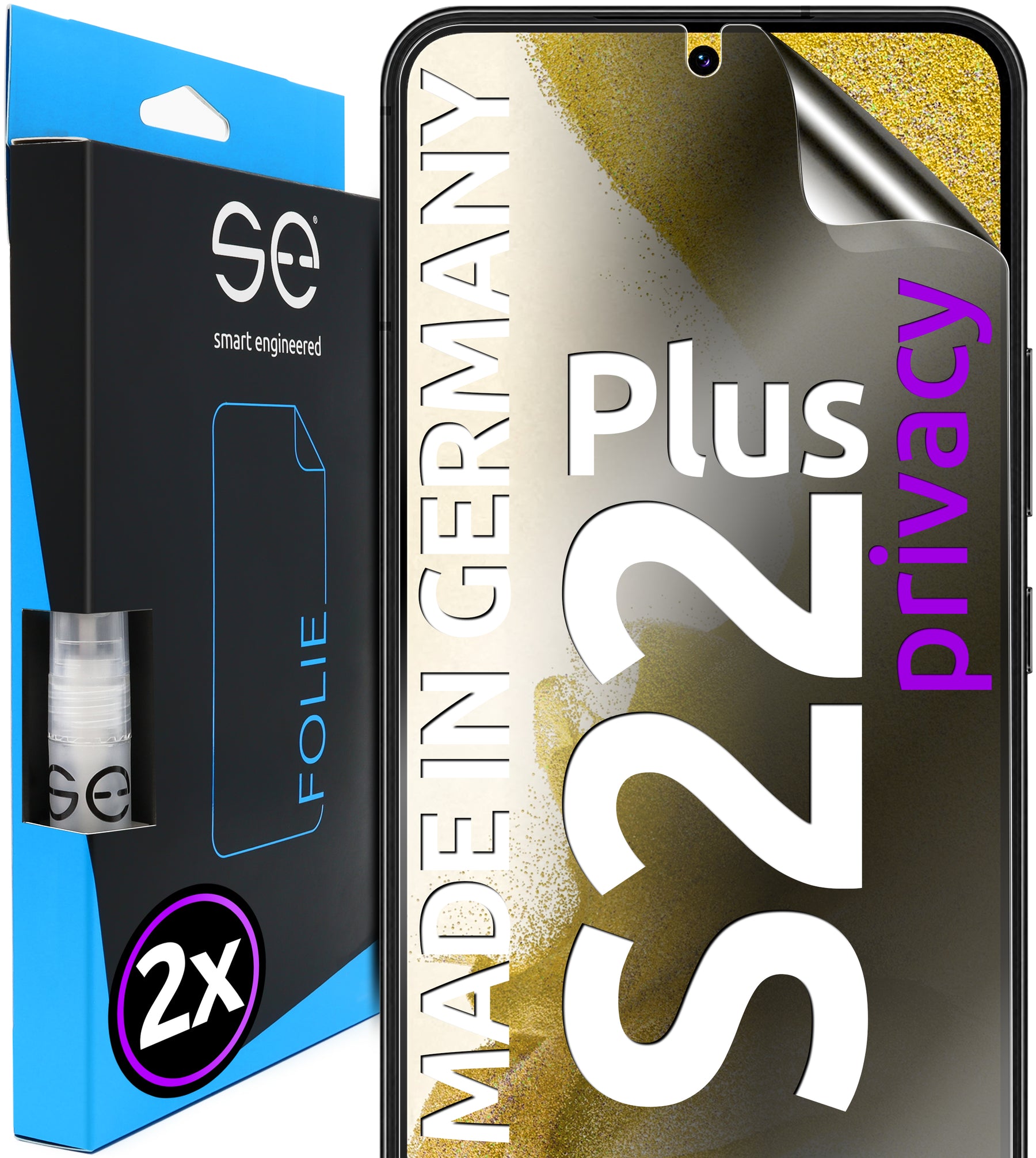 2x 3D Screen Protector for the Samsung Galaxy S22 series (Transparent, Matte or Privacy)