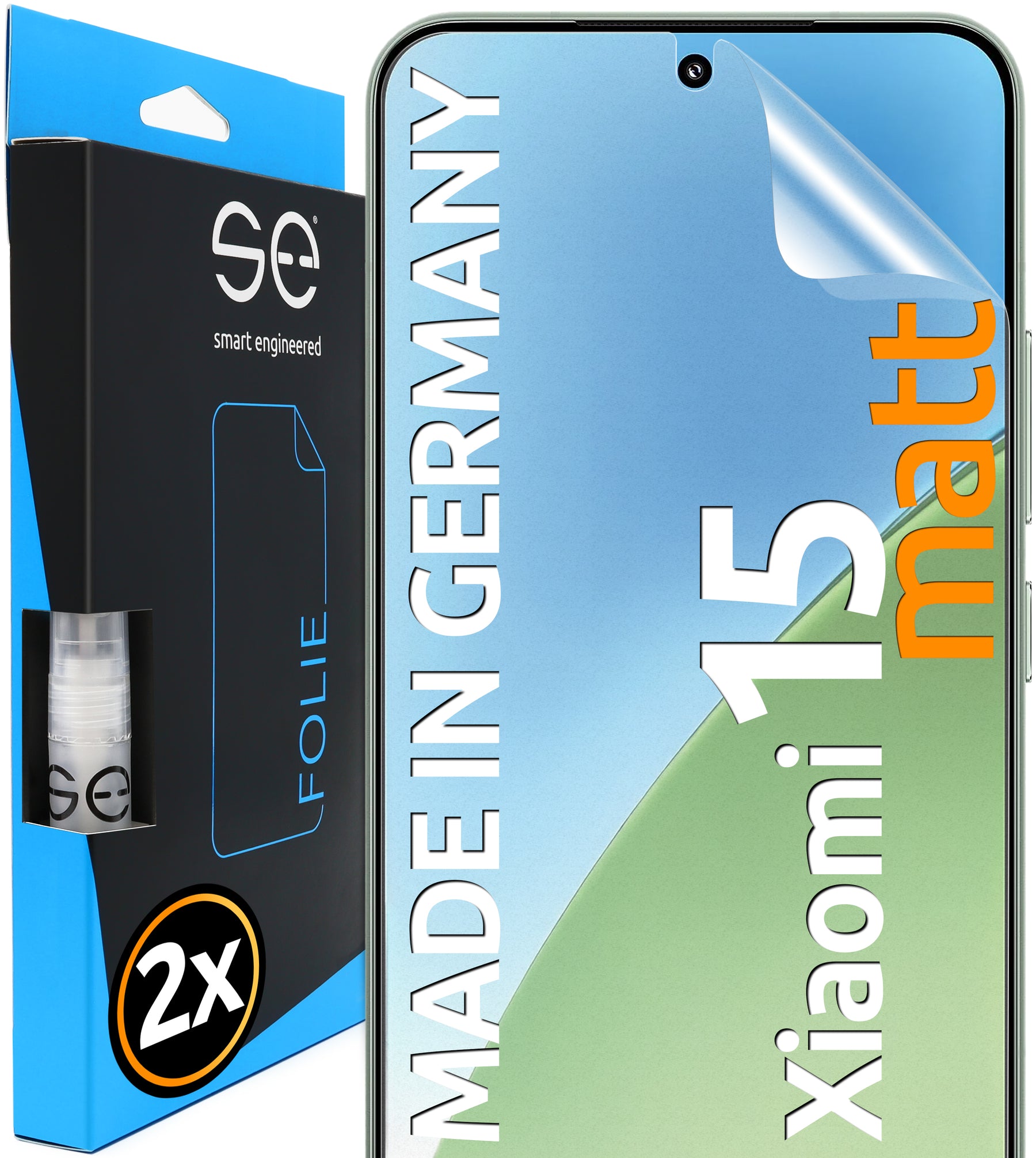 2x 3D Schutzfolie für die Xiaomi 15 Serie (Transparent, Matt oder Privacy)