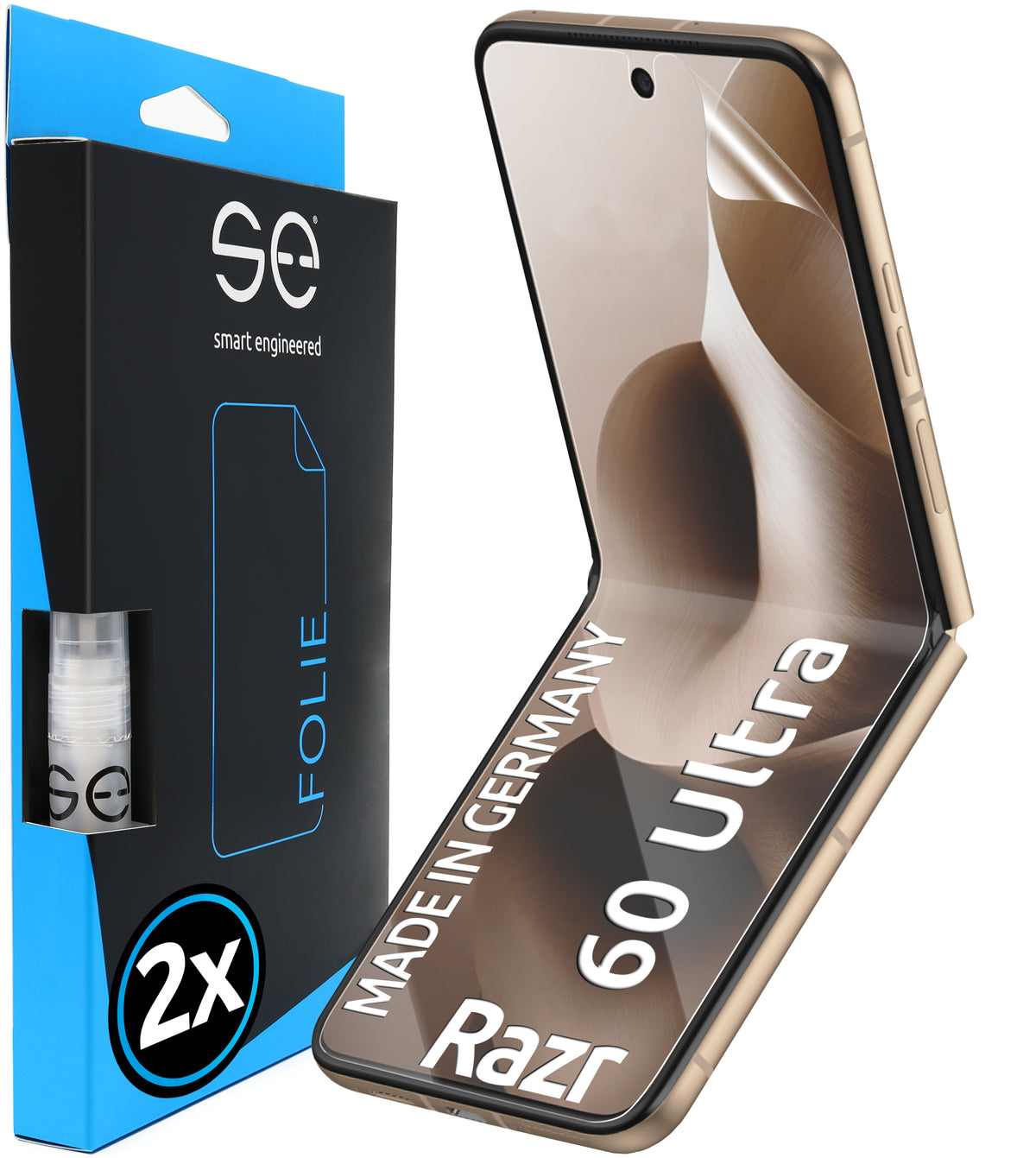 2x se® Screen Protector for your Motorola Razr 60 / Ultra Series (Transparent / Matte or Privacy)