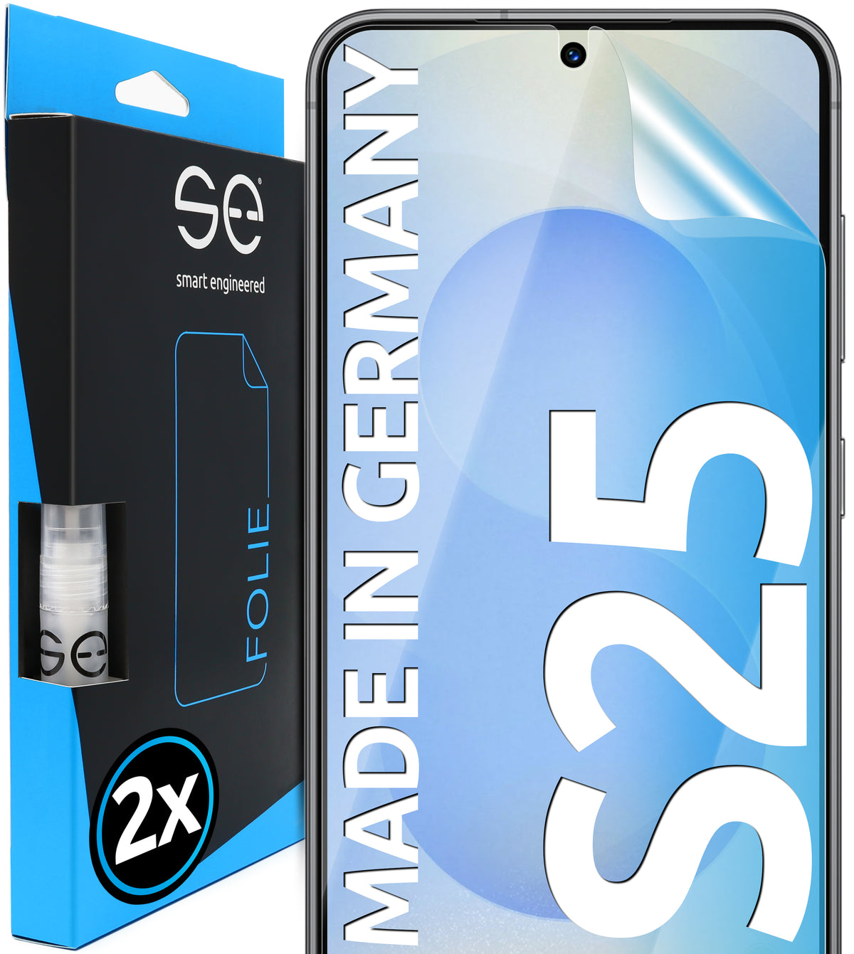 2x 3D protective film for the Samsung Galaxy S25 series (transparent, matte or privacy)