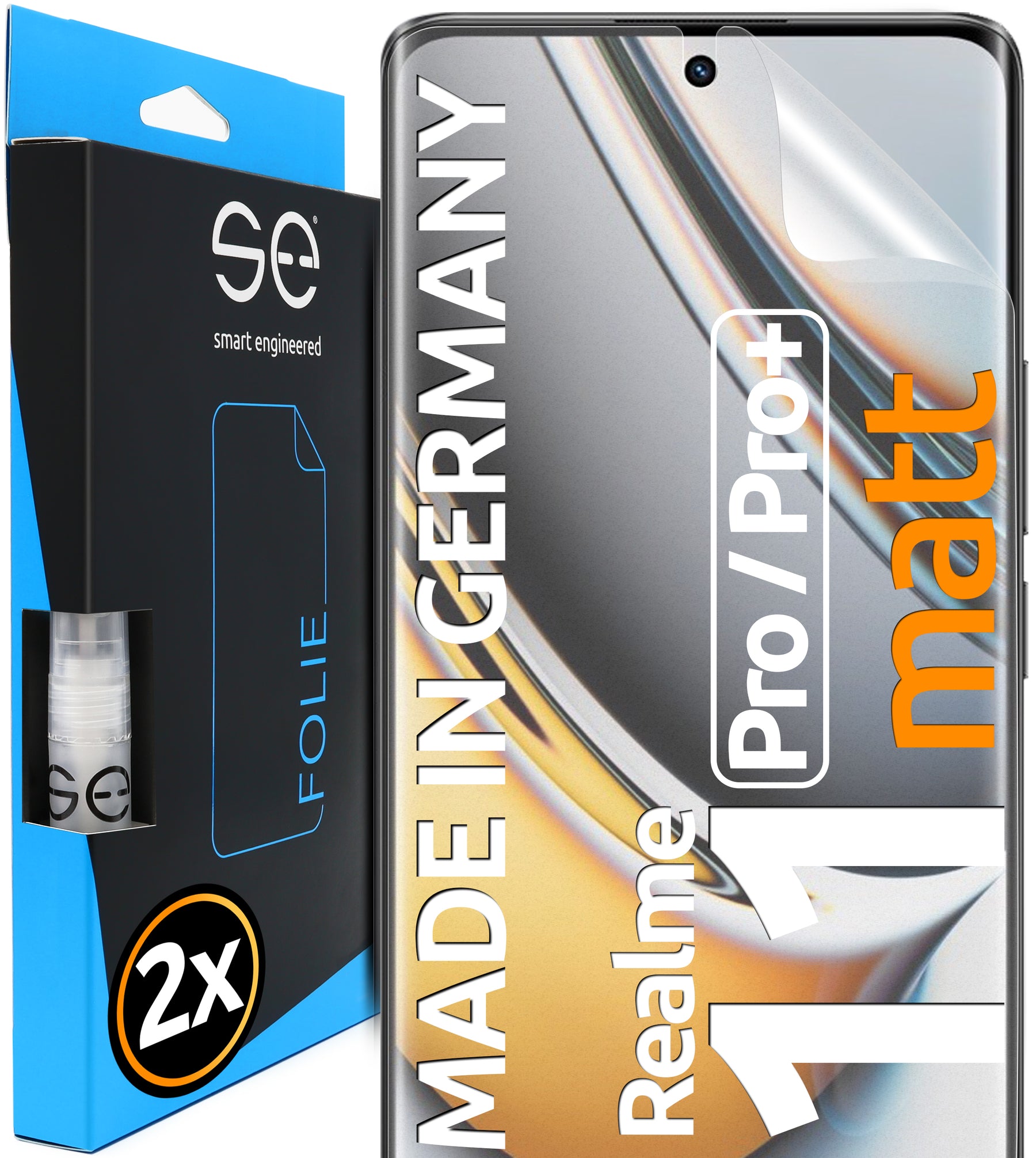 2x se® 3D Screen Protector for the Realme 11 Series (Transparent or Matte)