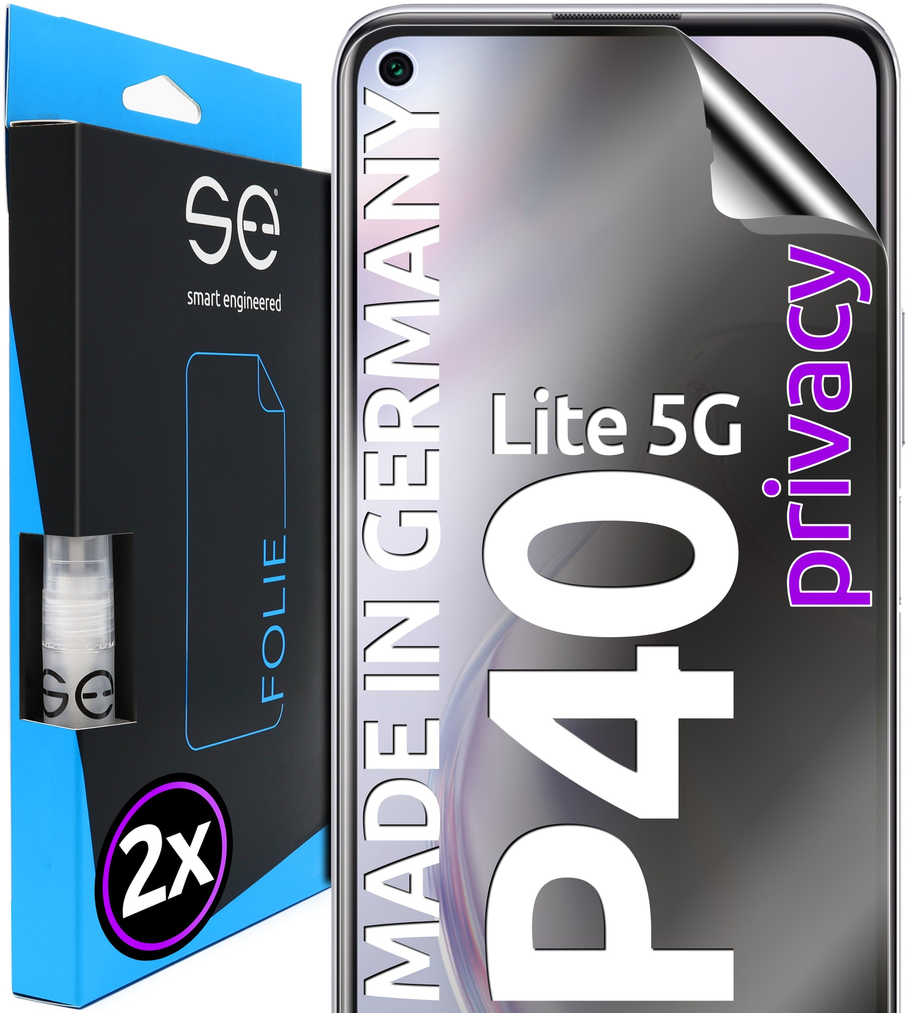 2x 3D Schutzfolie für die Huawei P40 Serie (Transparent, Matt oder Privacy)