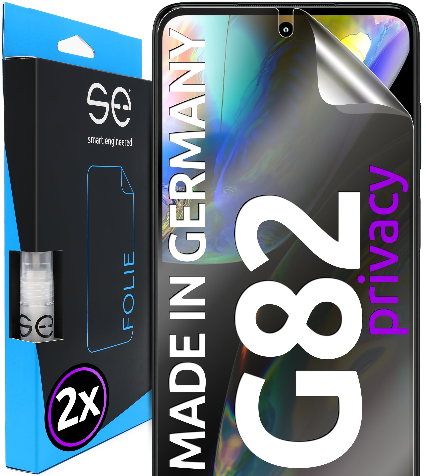 2x 3D Screen Protector for the Motorola G82 (Transparent, Matte or Privacy)
