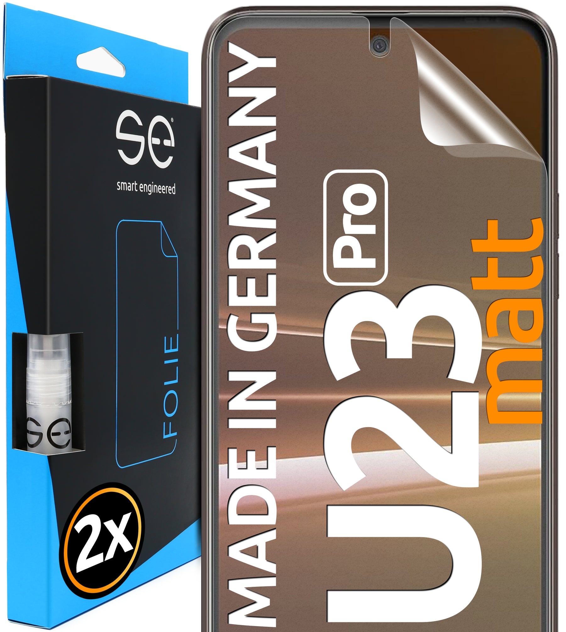 2x 3D Screen Protector for the HTC U23 Pro Series (Transparent, Matte or Privacy)