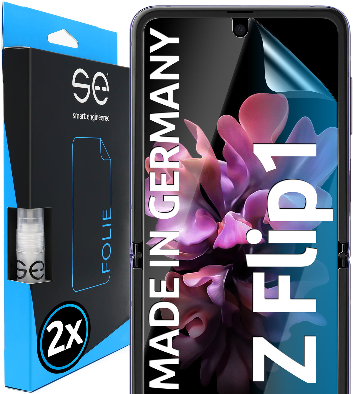 2x 3D protective film for the Samsung Galaxy Z Flip series (transparent or matte)