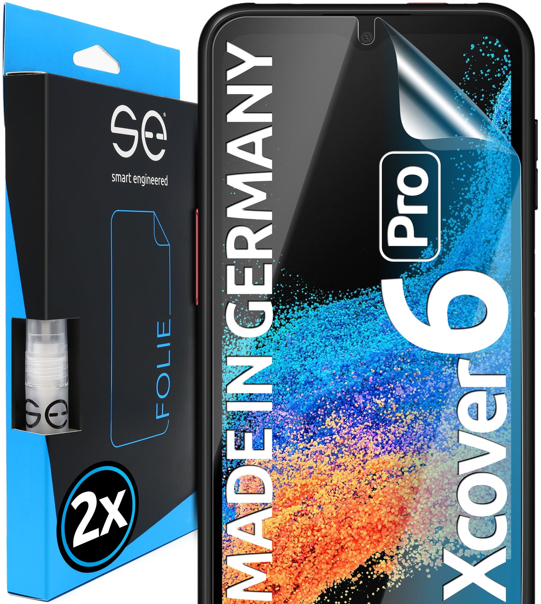 2x se® 3D protective film for the Samsung Galaxy XCover 6 Pro