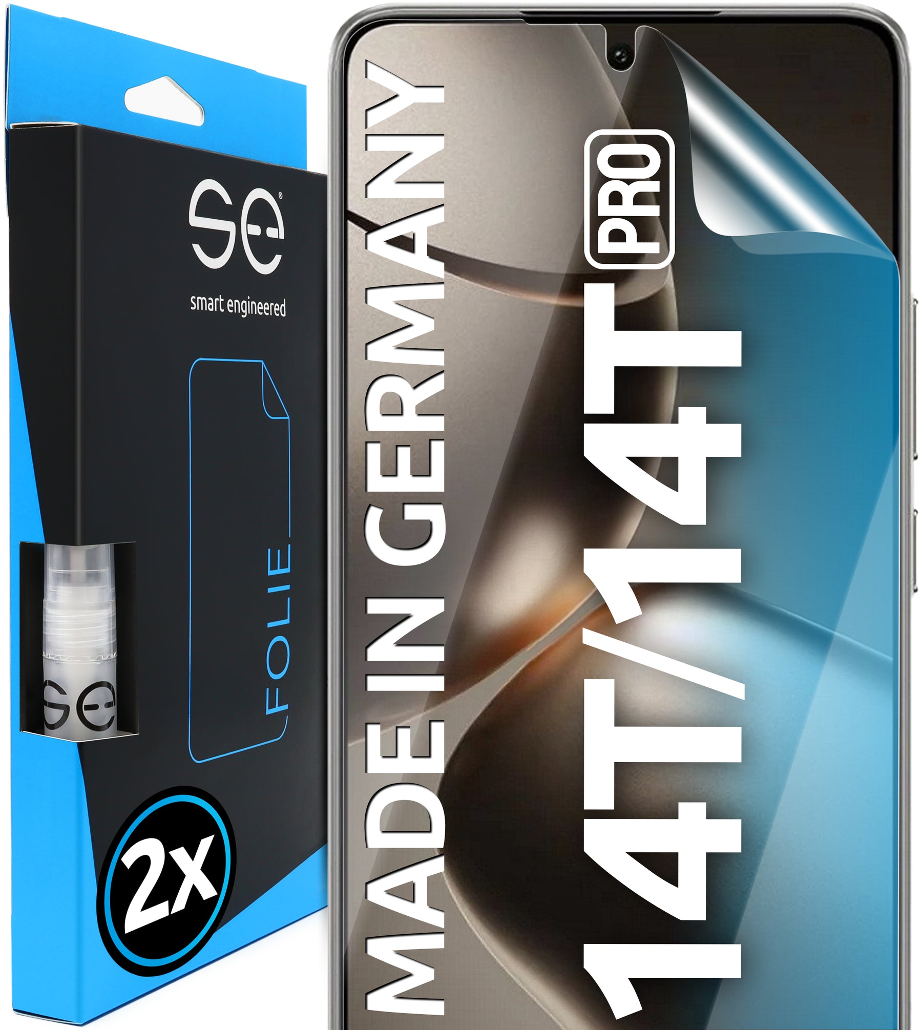 2x 3D Schutzfolie für die Xiaomi 14 Serie (Transparent oder Matt)
