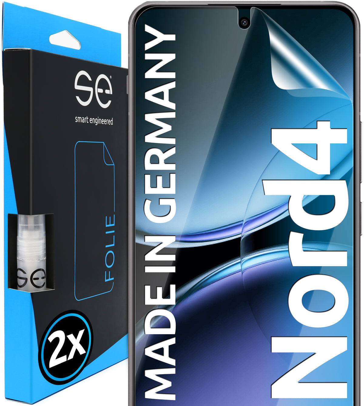 2x se® 3D Screen Protector for the OnePlus Nord 4 5G (Transparent or Matte)