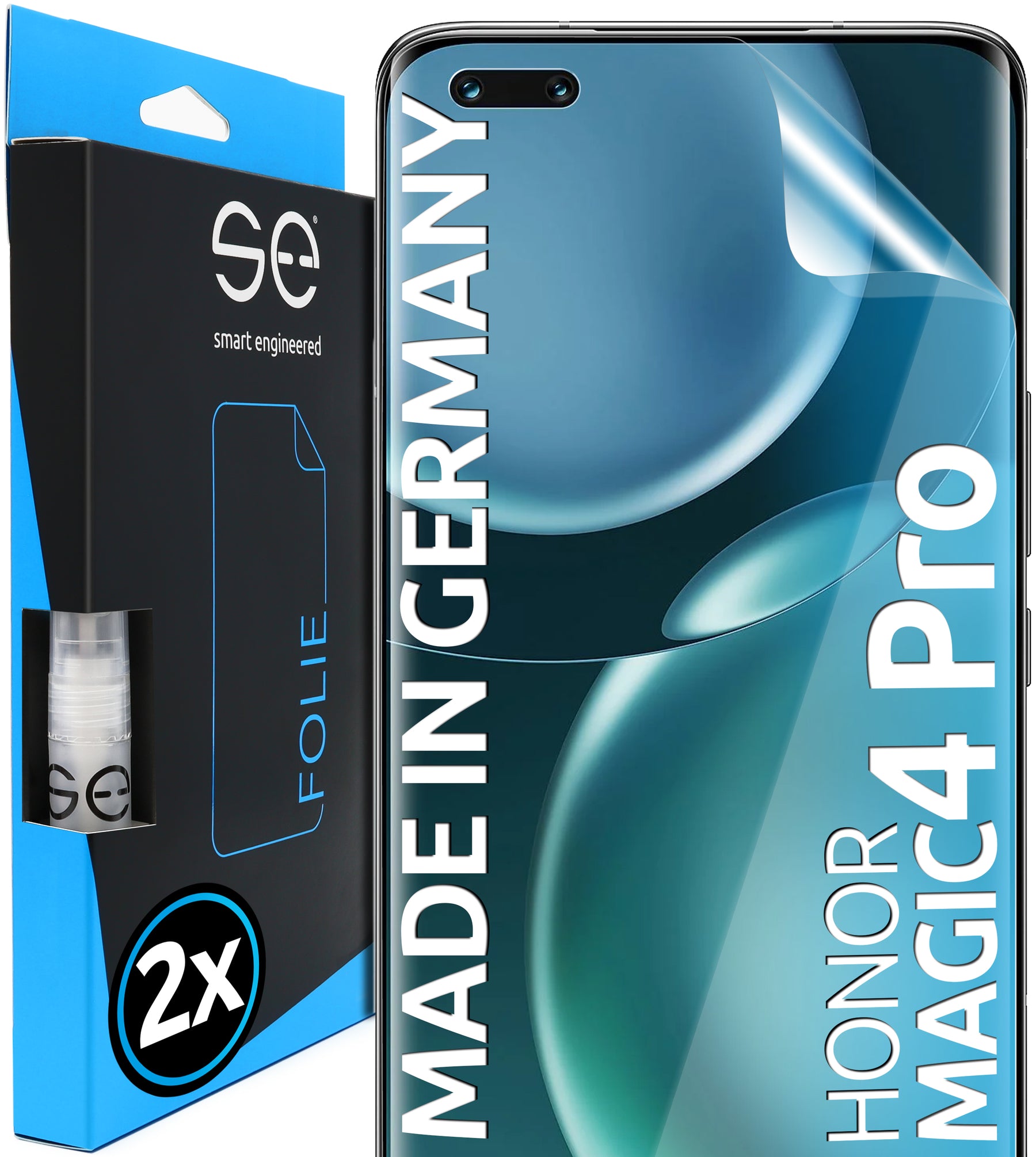 2x se® Schutzfolie für das Honor Magic 4 Pro (Transparent, Matt oder Privacy)