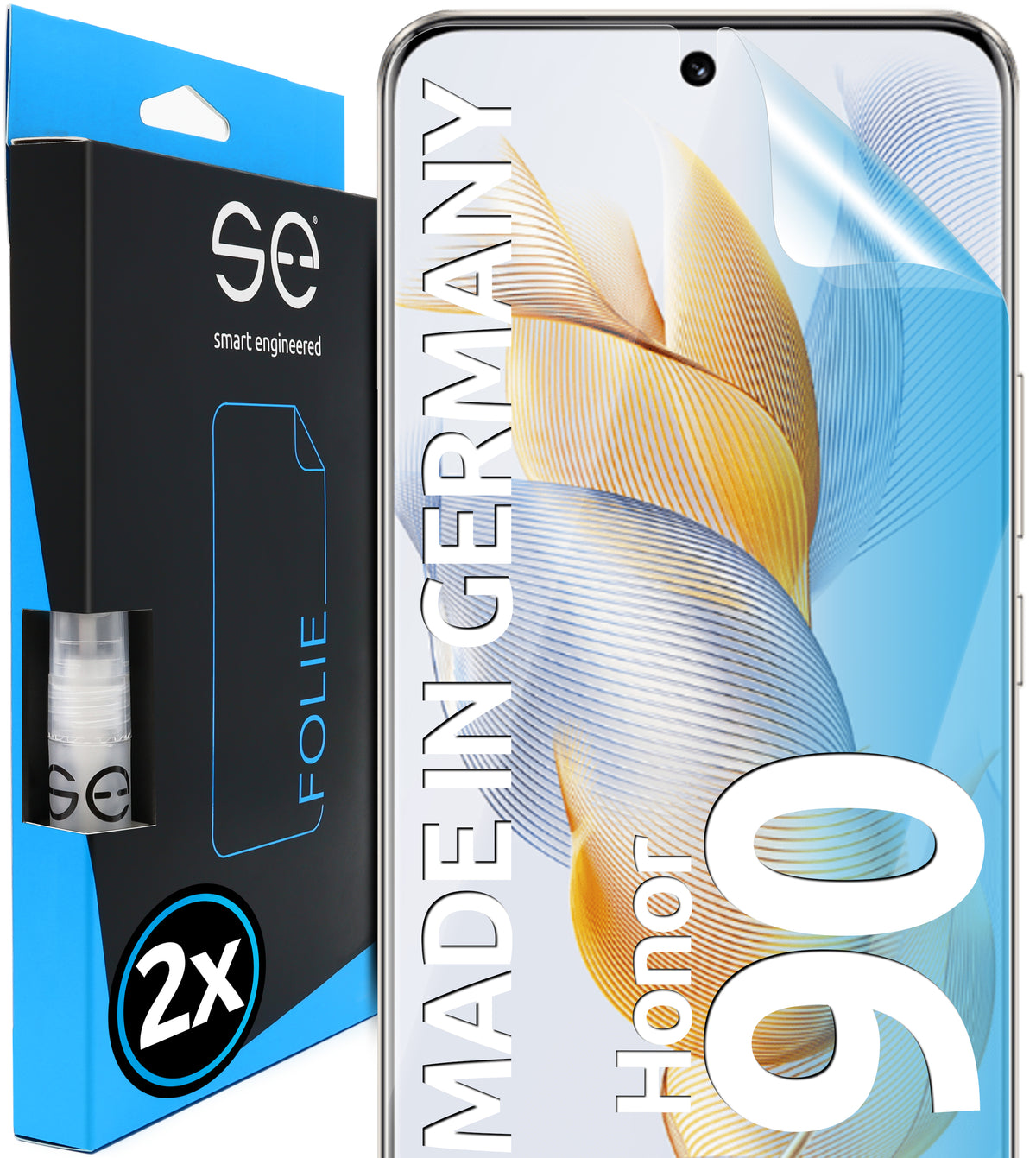 2x 3D protective film for the HONOR 90 (transparent or matte)