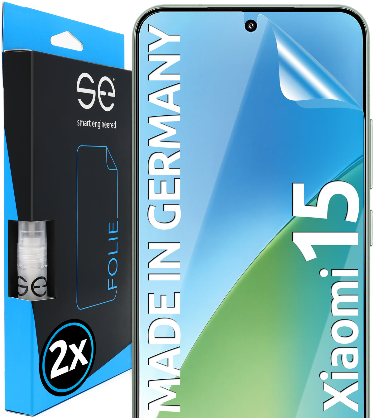 2x 3D protective film for the Xiaomi 15 series (transparent, matte or privacy)