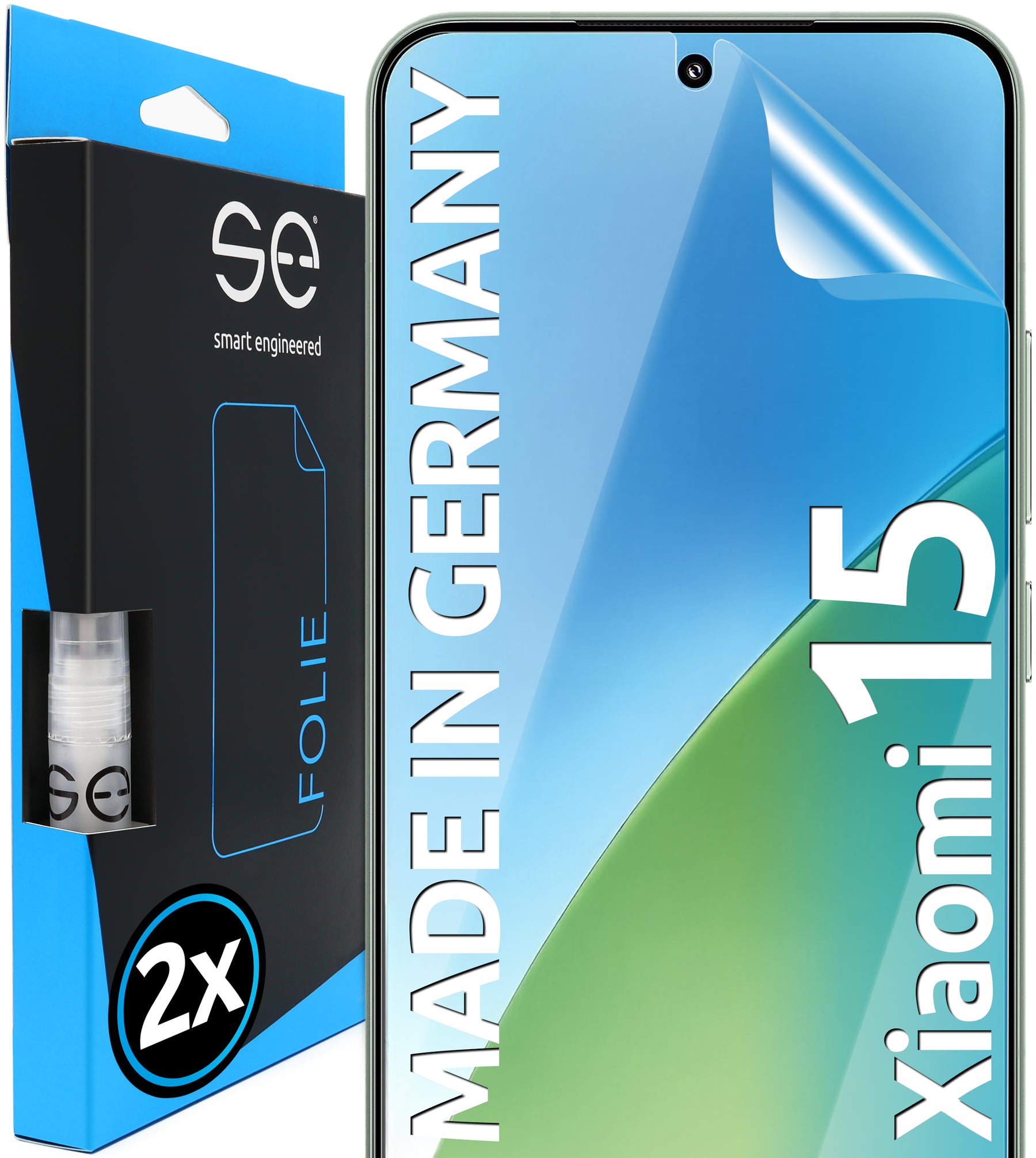 2x 3D Schutzfolie für die Xiaomi 15 Serie (Transparent, Matt oder Privacy)