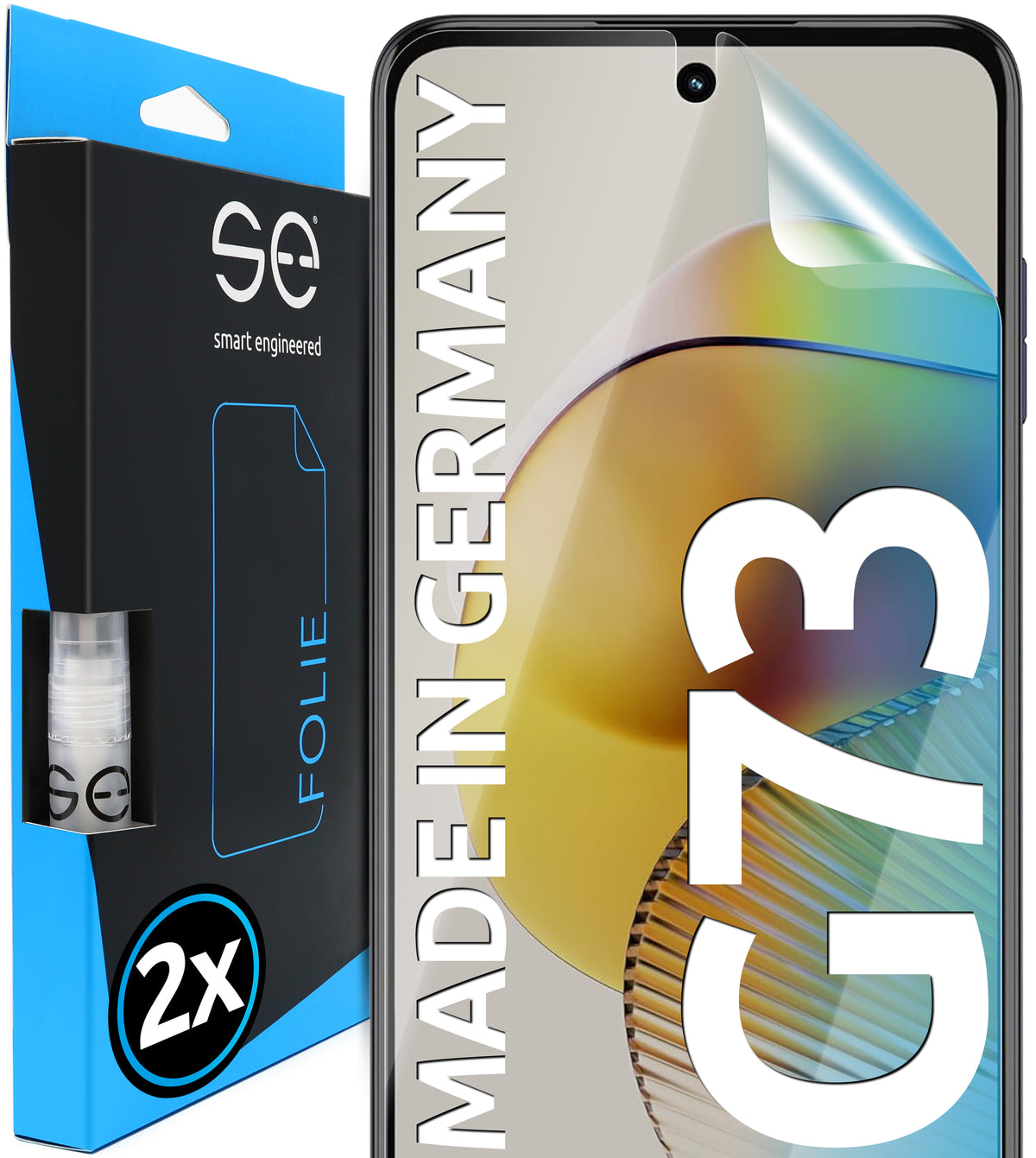 2x 3D Screen Protector for the Motorola G73 (Transparent, Matte or Privacy)