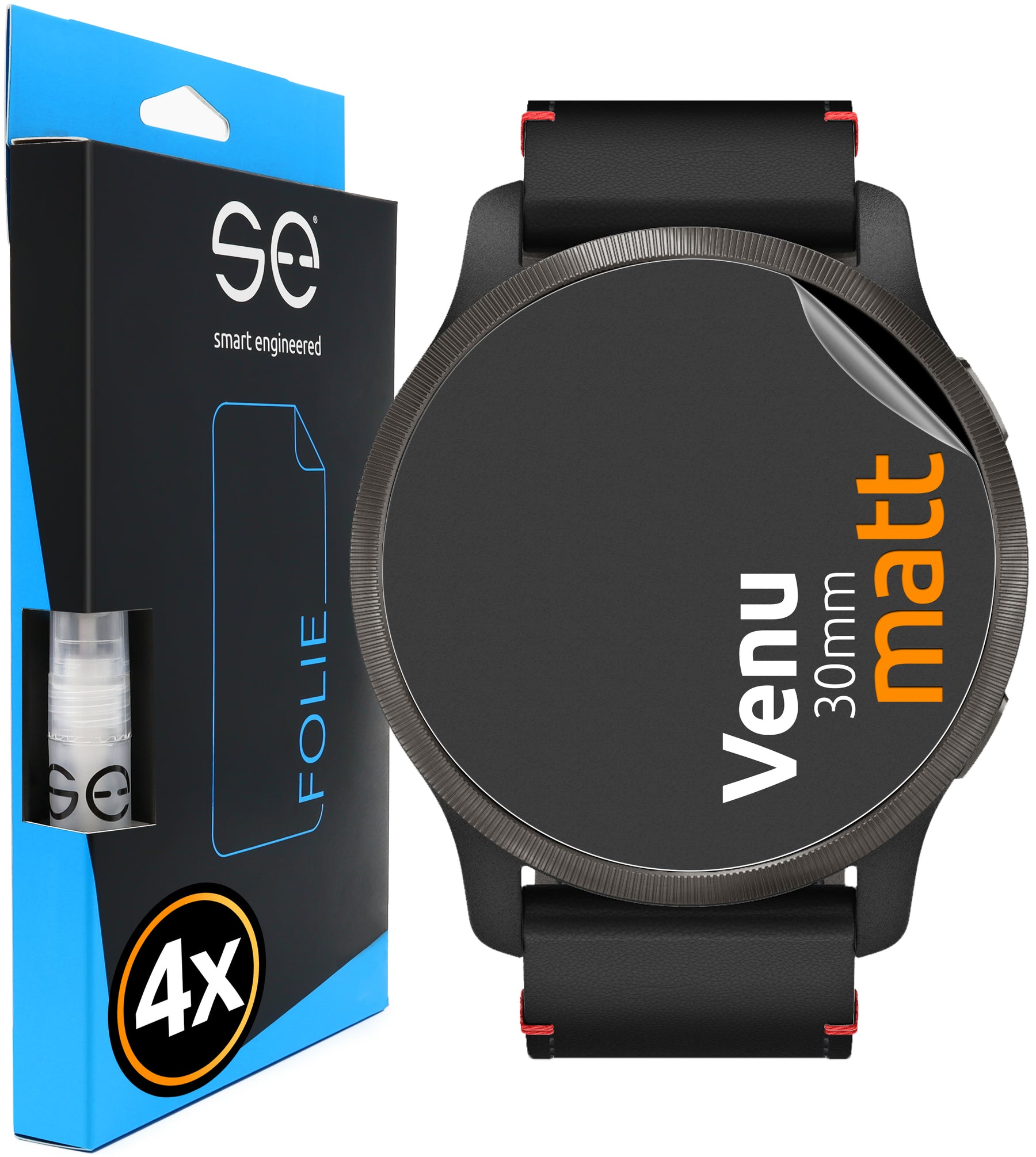 4x 3D Schutzfolie für die Garmin Venu Serie (Transparent oder Matt)