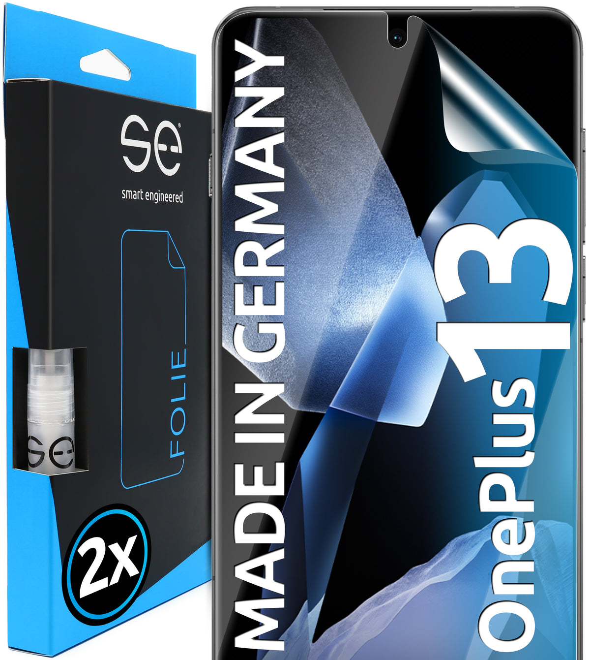 2x 3D protective film for the OnePlus 13 (transparent, matte or privacy)