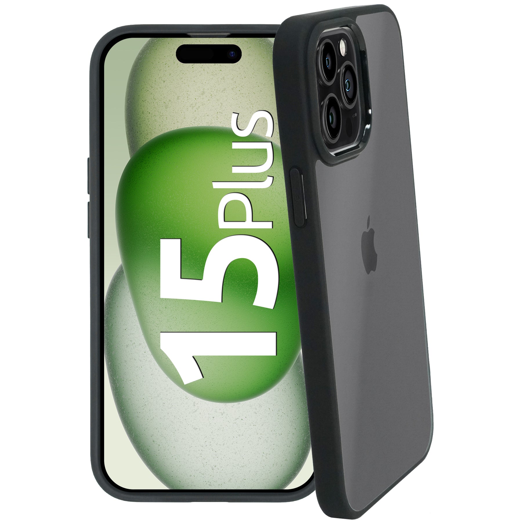 se® Hard Cover Protective Case for the Apple iPhone 15 Series (Matte Black)