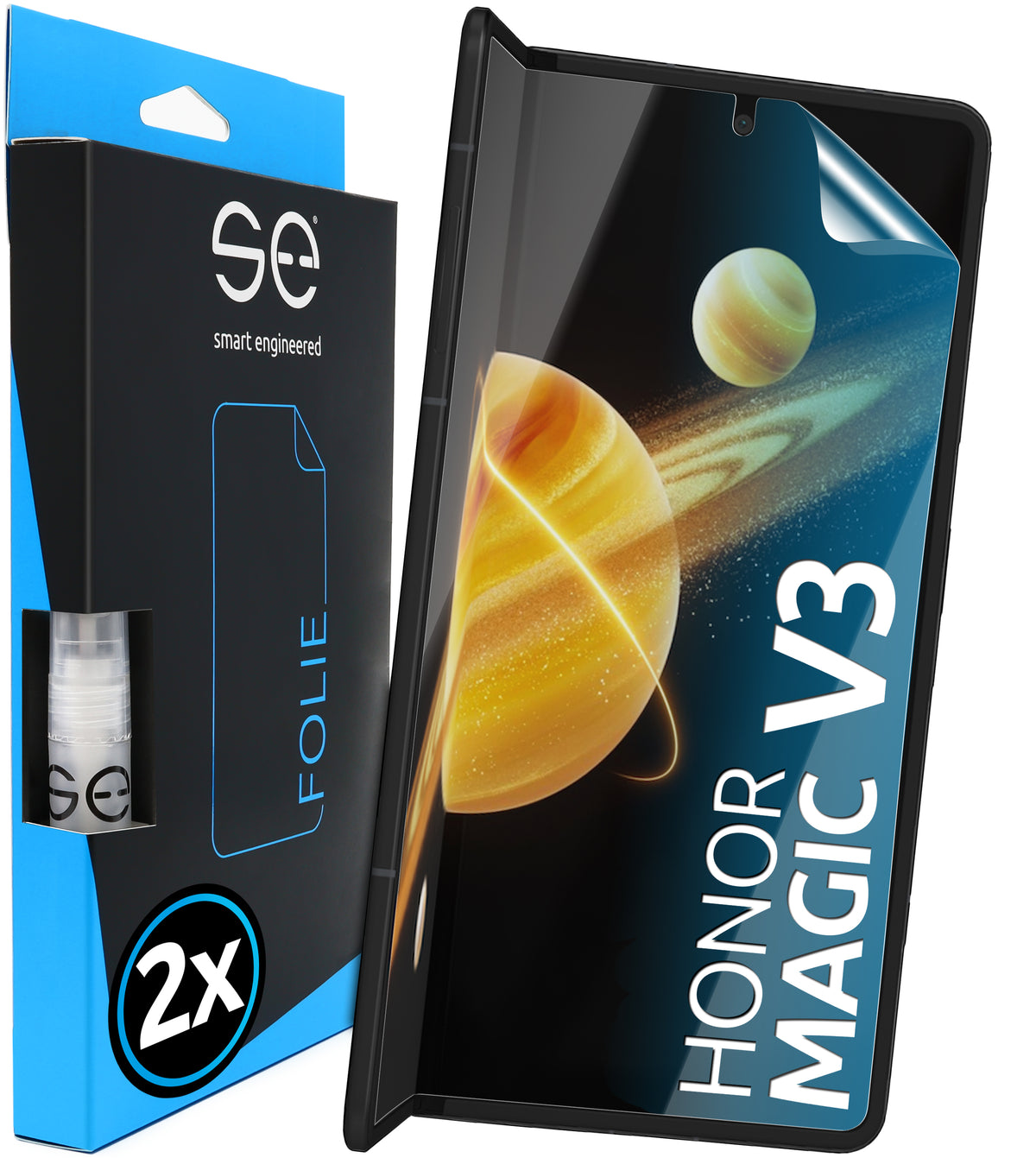 2x 3D protective film for the HONOR Magic V series (transparent, matte or privacy)