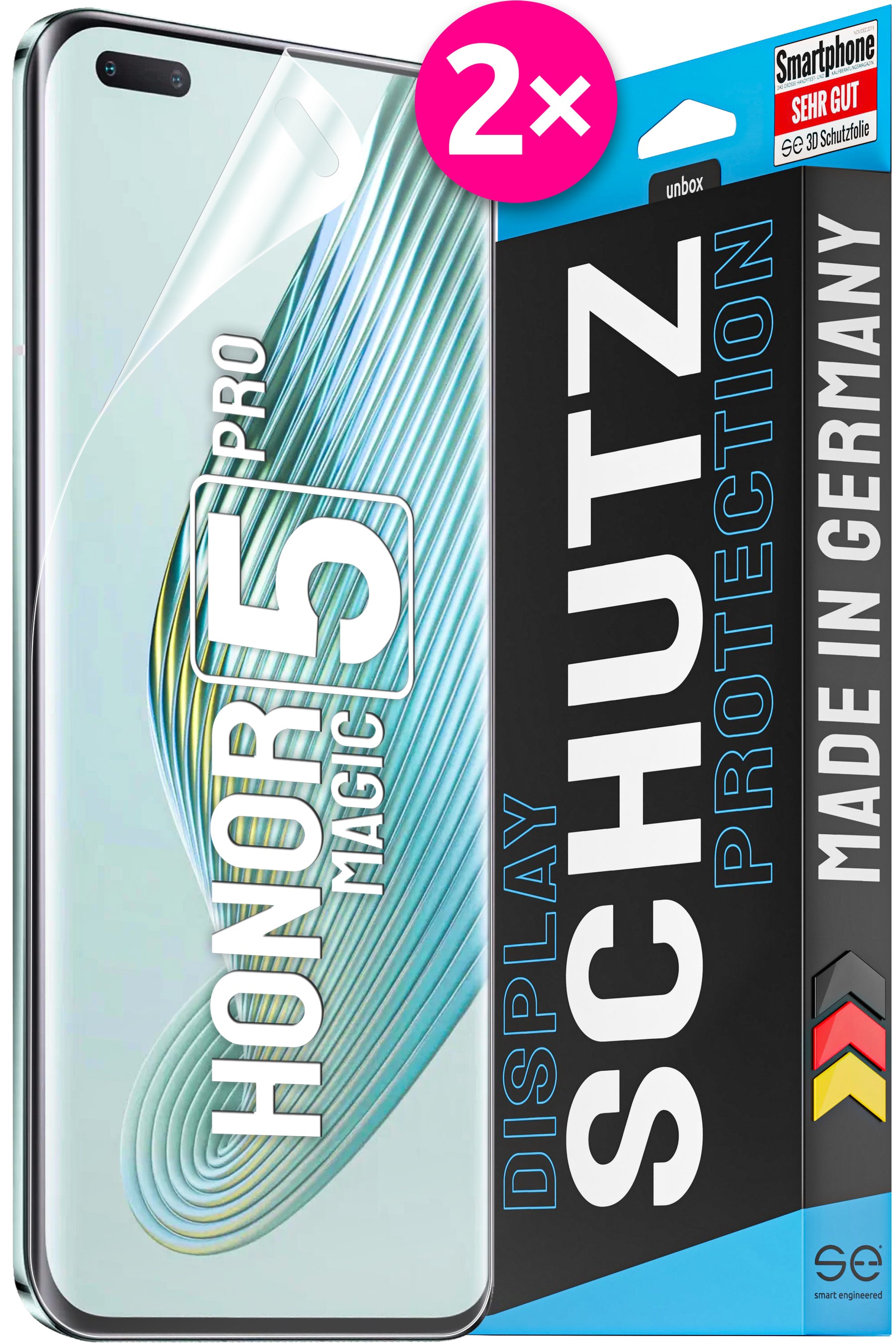2x se® Screen Protector for the Honor Magic 5 Series (Transparent or Matte)