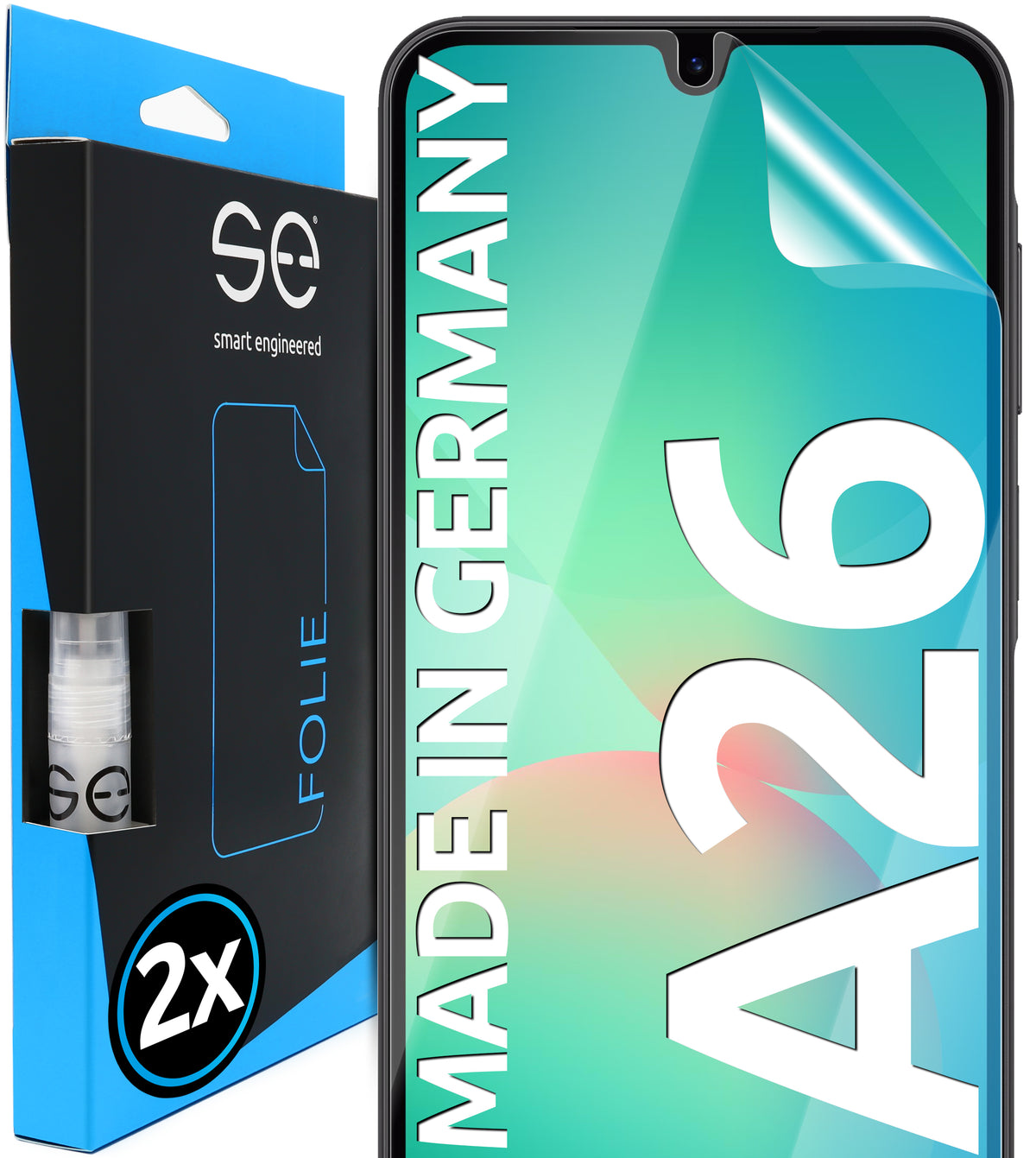 2x se® 3D Screen Protector for the Samsung Galaxy A26 (Transparent, Matte or Privacy)