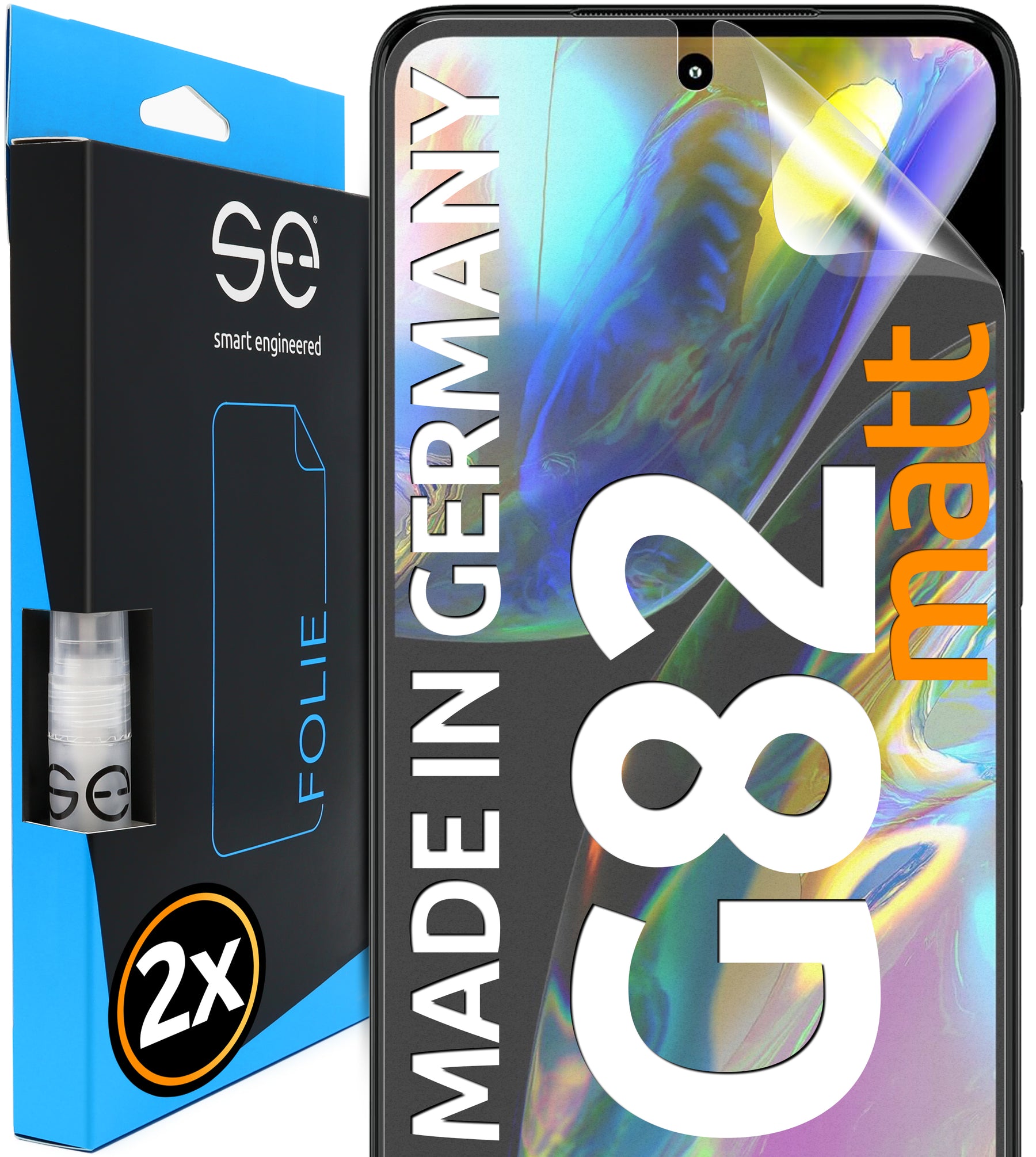 2x 3D Screen Protector for the Motorola G82 (Transparent, Matte or Privacy)